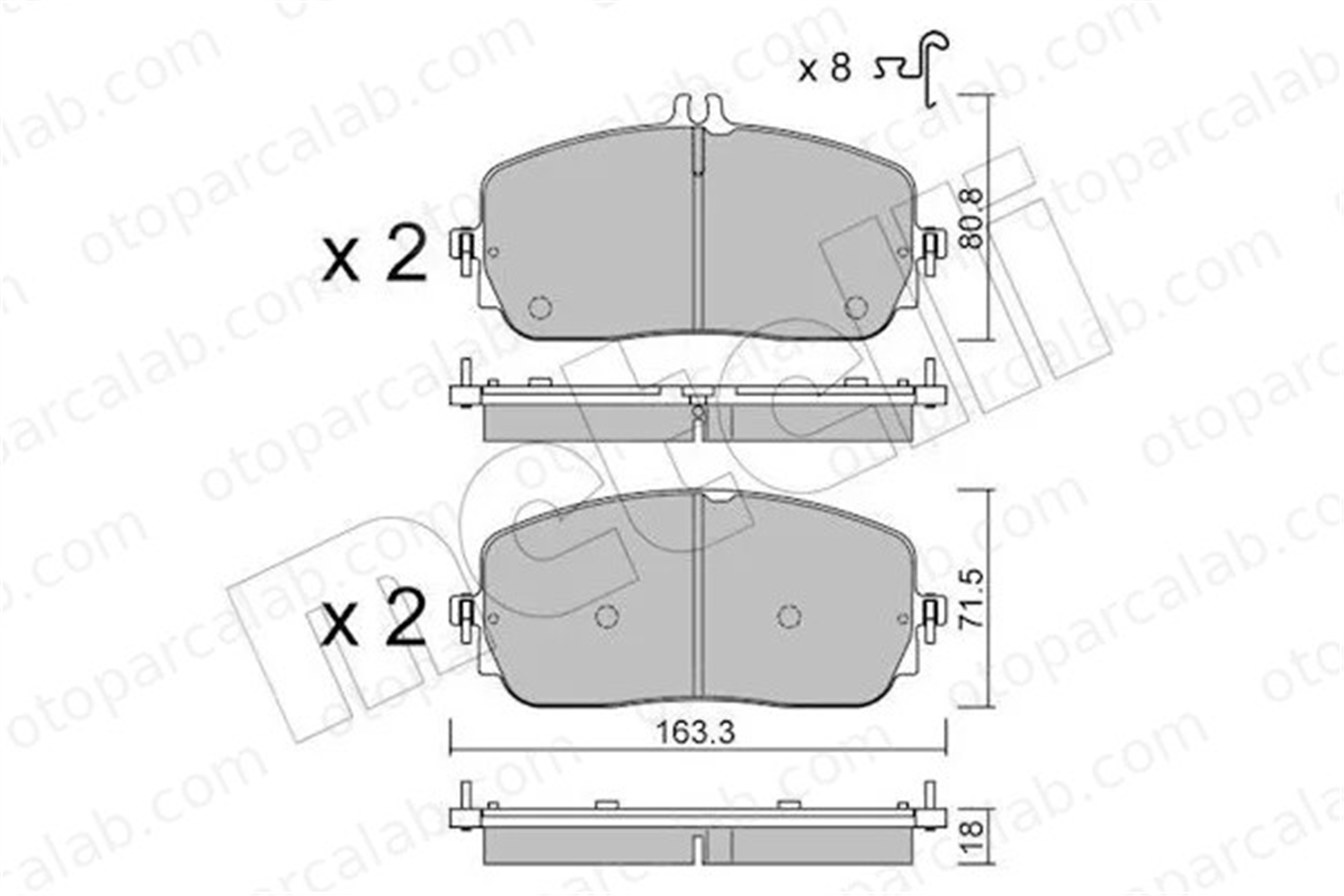MERCEDES ORJINAL A0004200204 Fren Disk Balata Ön MERCEDES-BENZ C-SERISI T-MODEL GLC Coupe A0004200204 4200204