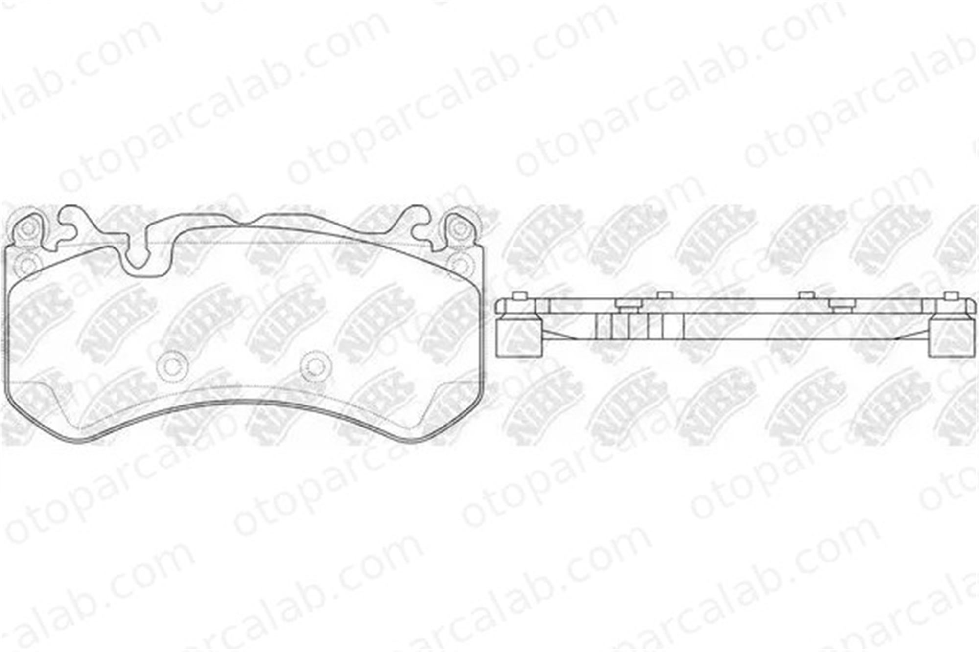 MERCEDES ORJINAL A0004201505 Fren Disk Balata Ön MERCEDES-BENZ SL GLE Coupe A0004201505 4202704