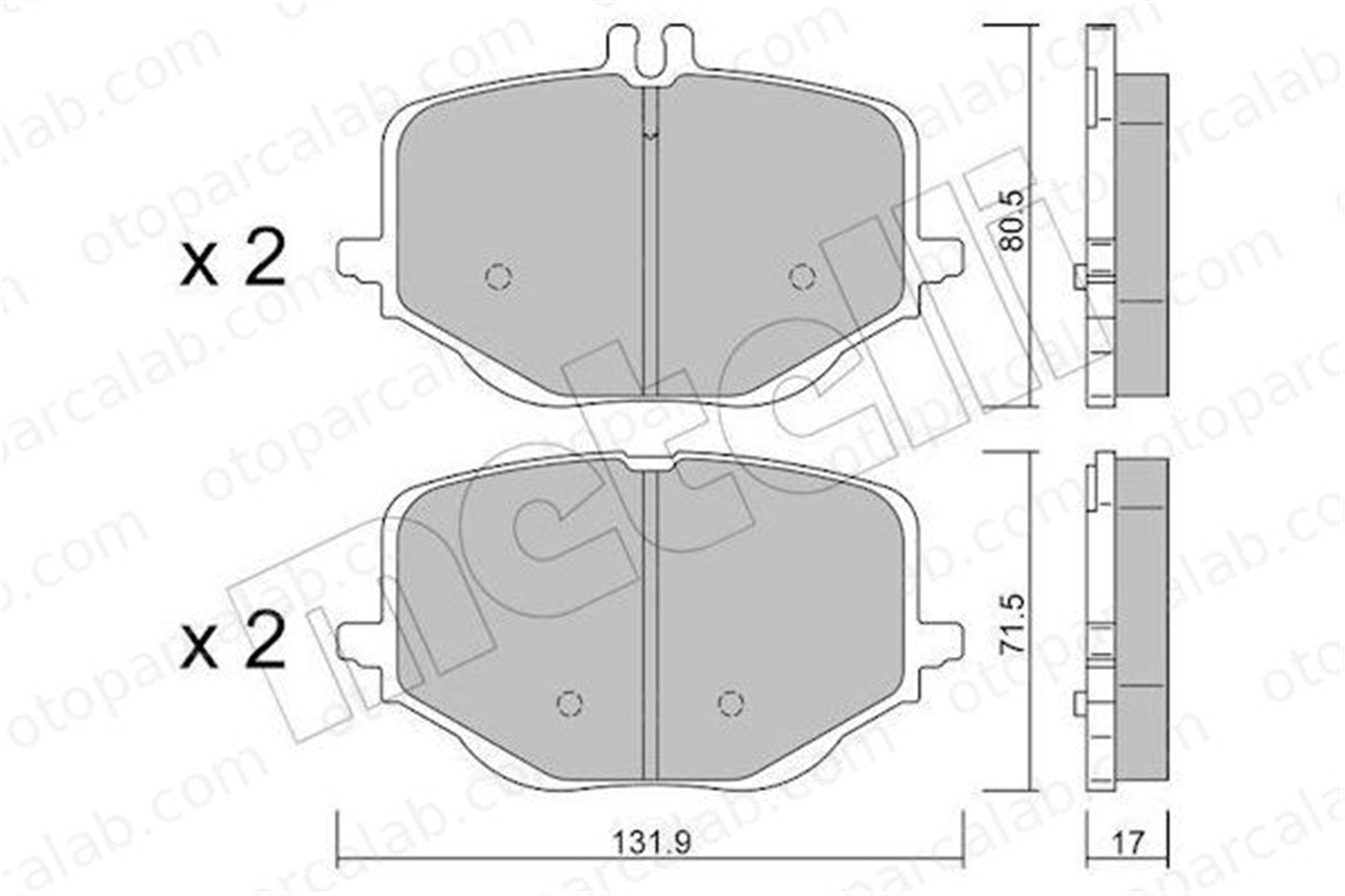 MERCEDES ORJINAL A0004209705 Fren Disk Balata Arka MERCEDES-BENZ S-SERISI GLC Coupe A0004209705 4209402