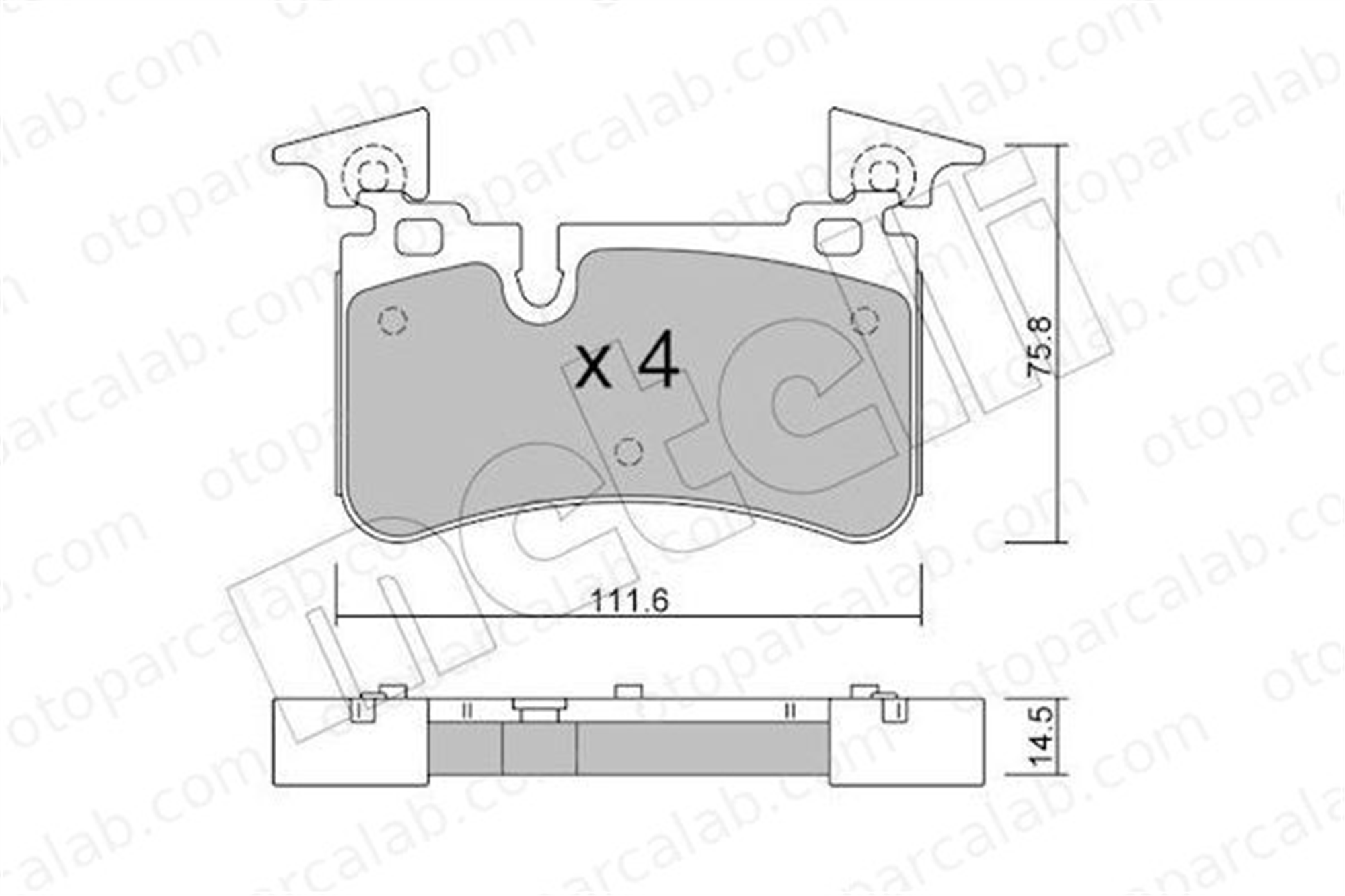 MERCEDES ORJINAL A0054202520 Fren Disk Balata Ön MERCEDES-BENZ SL CLK A0054202520 44208520