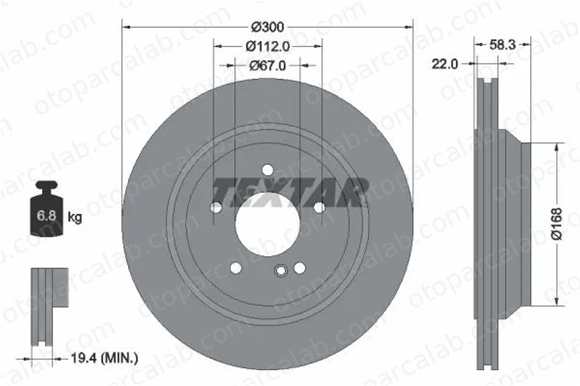 MERCEDES ORJINAL A221423121207 Fren Disk Ayna Ön Sağ ve Sol MERCEDES-BENZ S-SERISI SL A221423121207 2214231212