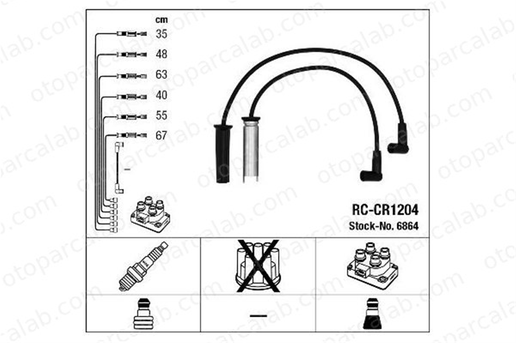 MGA 35243 Buji Kablosu CHRYSLER VOYAGER II VOYAGER / GRAND VOYAGER III 4797685