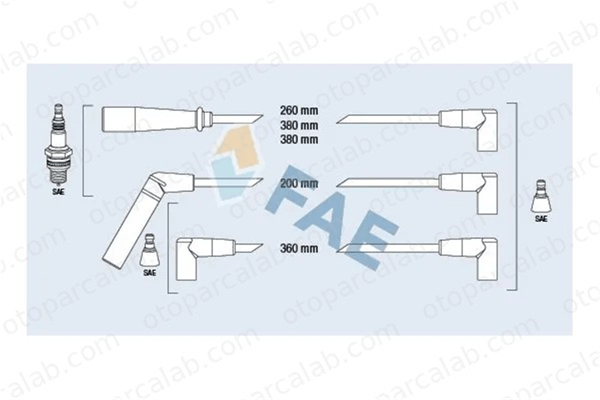 MGA 35257 Buji Kablosu JEEP CHEROKEE WRANGLER I 83507180