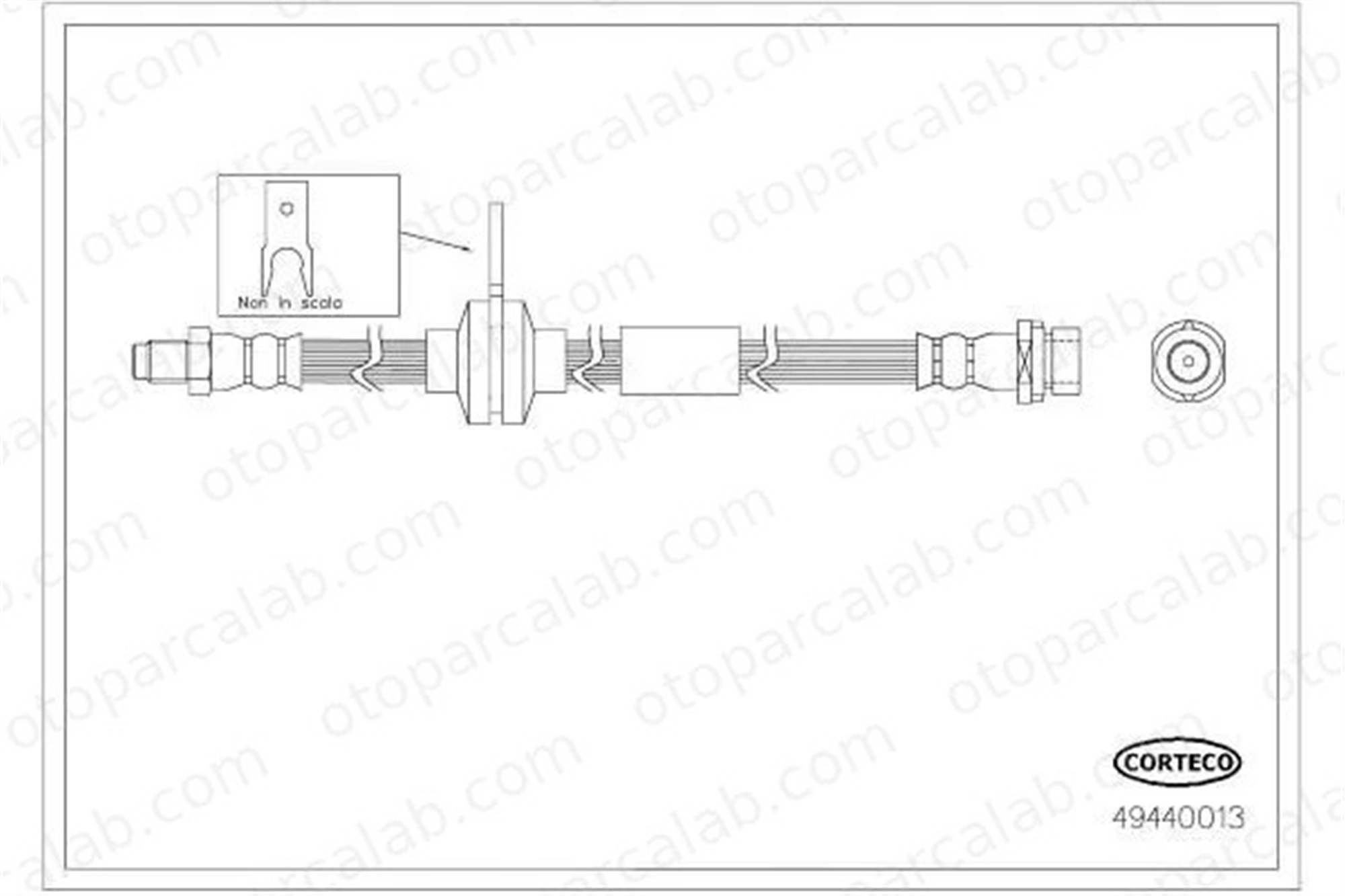 MGA 511223 Fren Hortumu Arka Sağ veya Sol FORD KUGA II KUGA II VAN 1751732 1806734