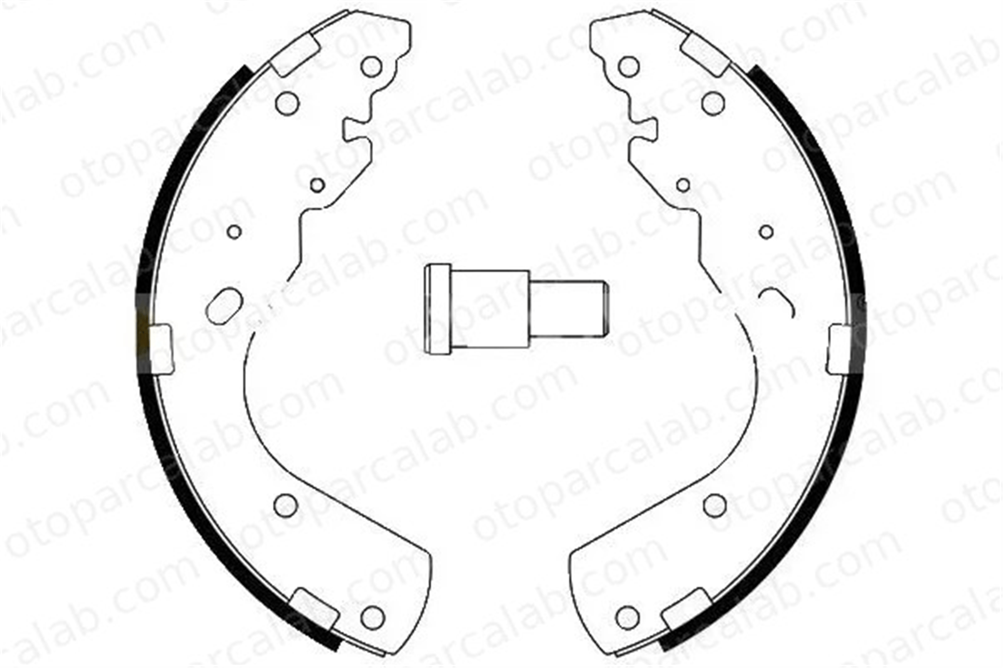 MGA 54304 Fren Pabuçlu Balata Arka FORD RANGER MAZDA B-SERIE 3651347 2M342200BA