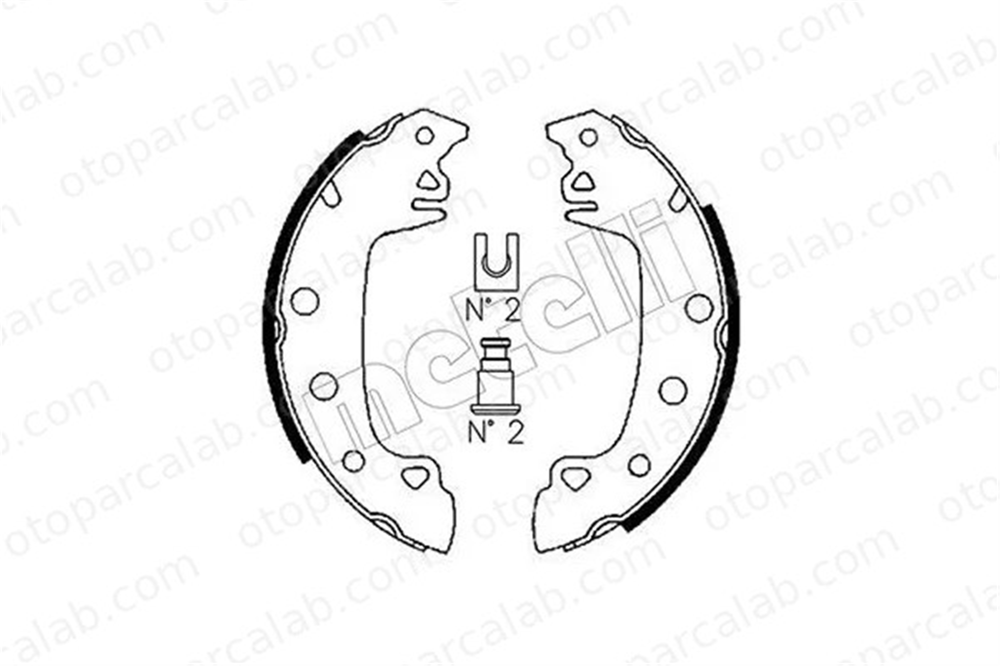 MGA 54500/P Fren Pabuçlu Balata Arka TALBOT 1307-1510 RENAULT 25 5881059 60749883