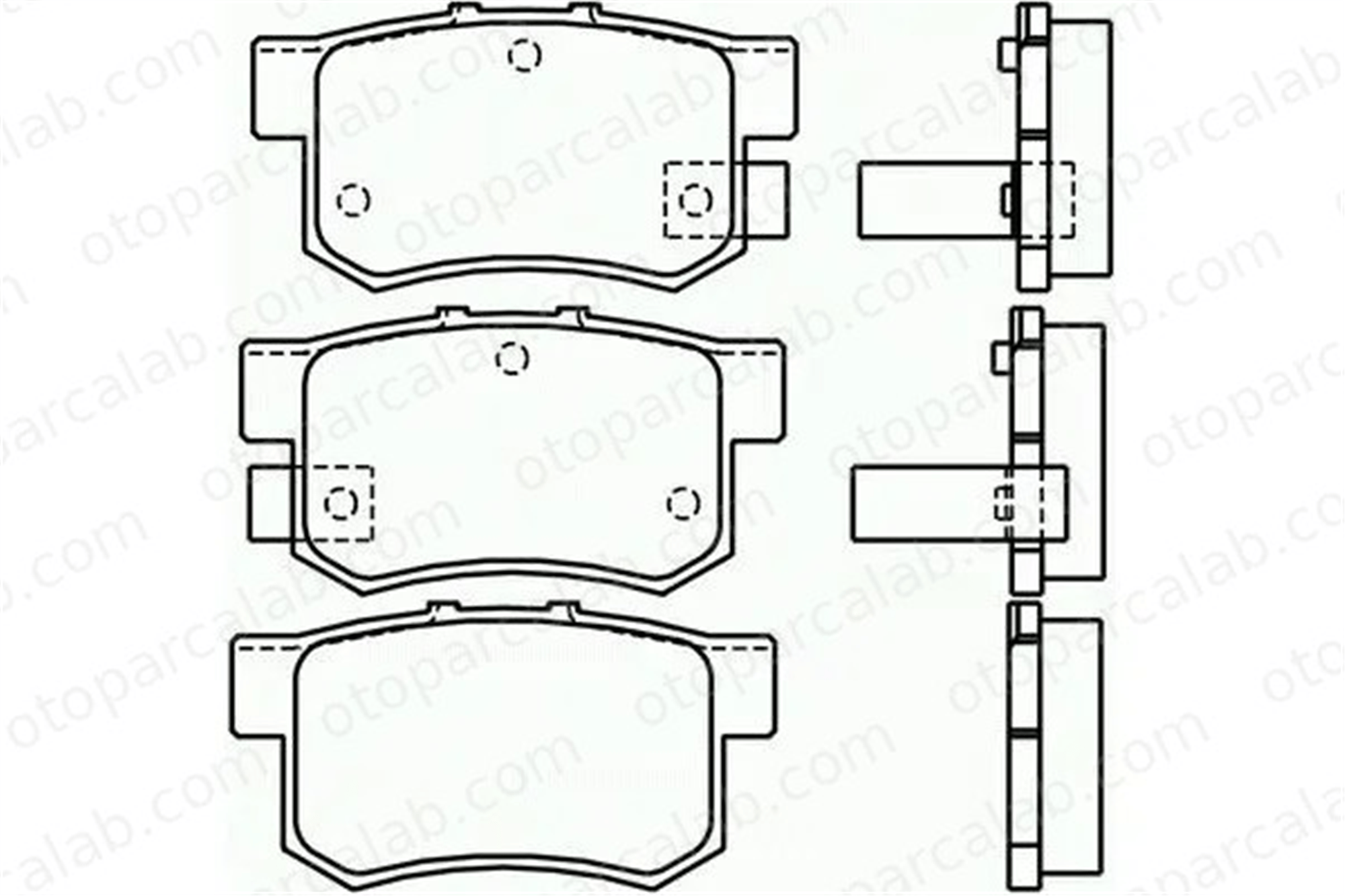 MGA 55310 Fren Disk Balata Arka SUZUKI SX4 FIAT SEDICI 43022SV4G20 43022S5AJ01