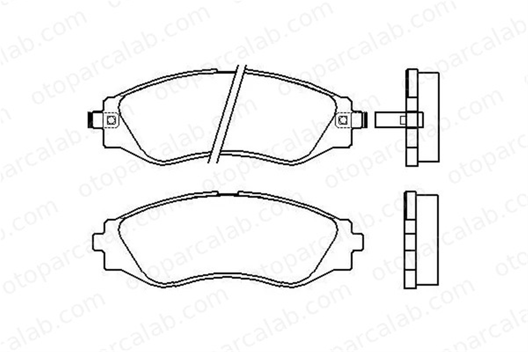 MGA 55338 Fren Disk Balata Ön DAEWOO REZZO CHEVROLET REZZO MPV 96446742 96349060