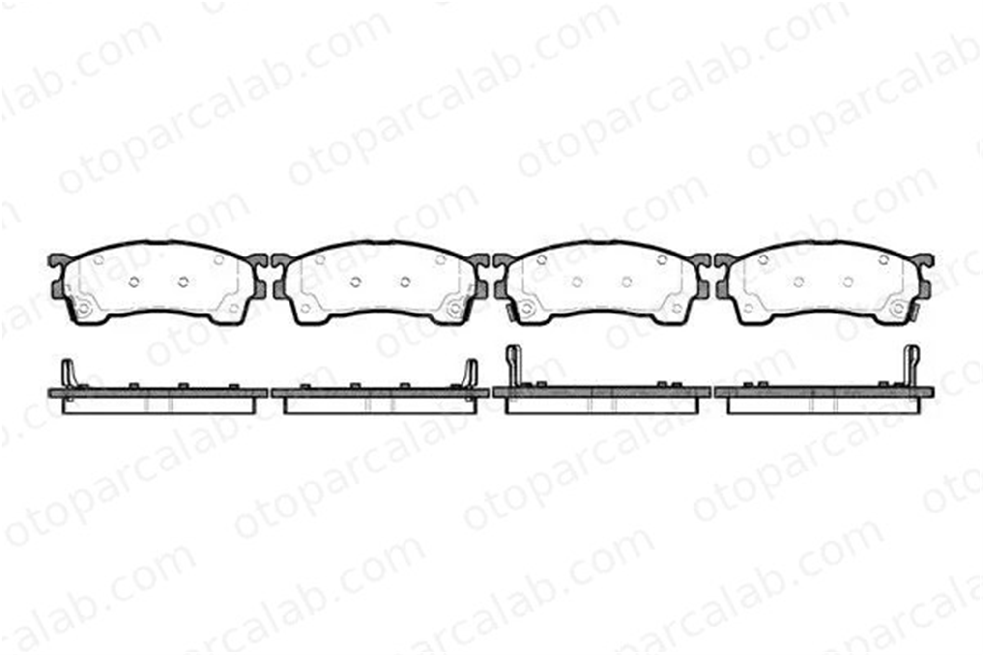 MGA 55350 Fren Disk Balata Ön MAZDA 626 IV Hatchback 626 IV 3894048 3915220