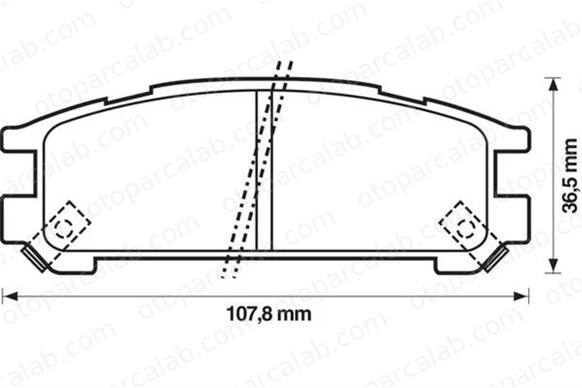 MGA 55424 Fren Disk Balata Arka SUBARU LEGACY I Station wagon LEGACY I 26296AA062 26296AA030