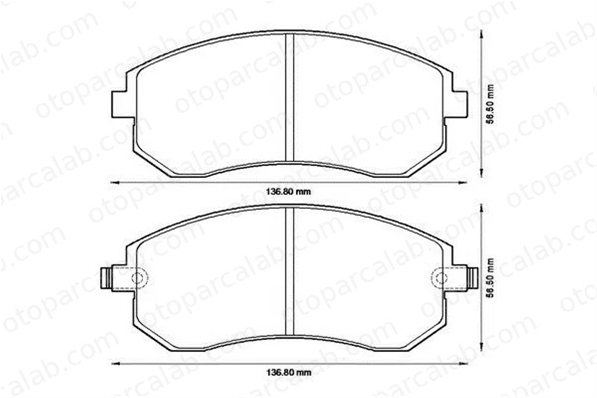 MGA 55425 Fren Disk Balata Ön SUBARU FORESTER IMPREZA Hatchback 26296AG040 26296AE160
