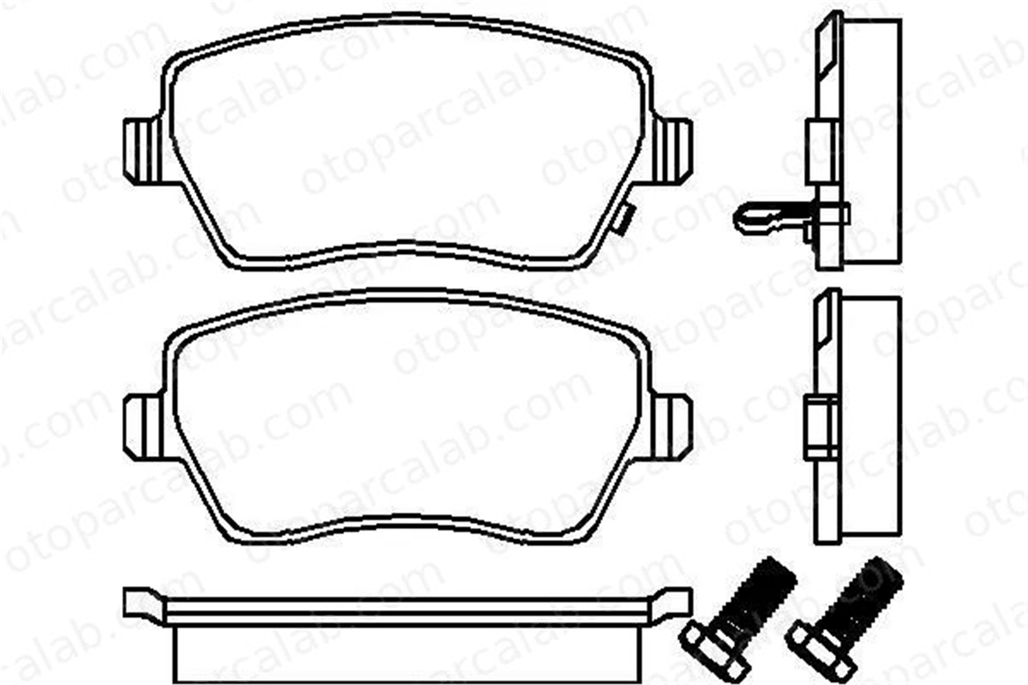 MGA 55440 Fren Disk Balata Ön OPEL AGILA SUZUKI SWIFT III 5581062J00000 D10601HA0C
