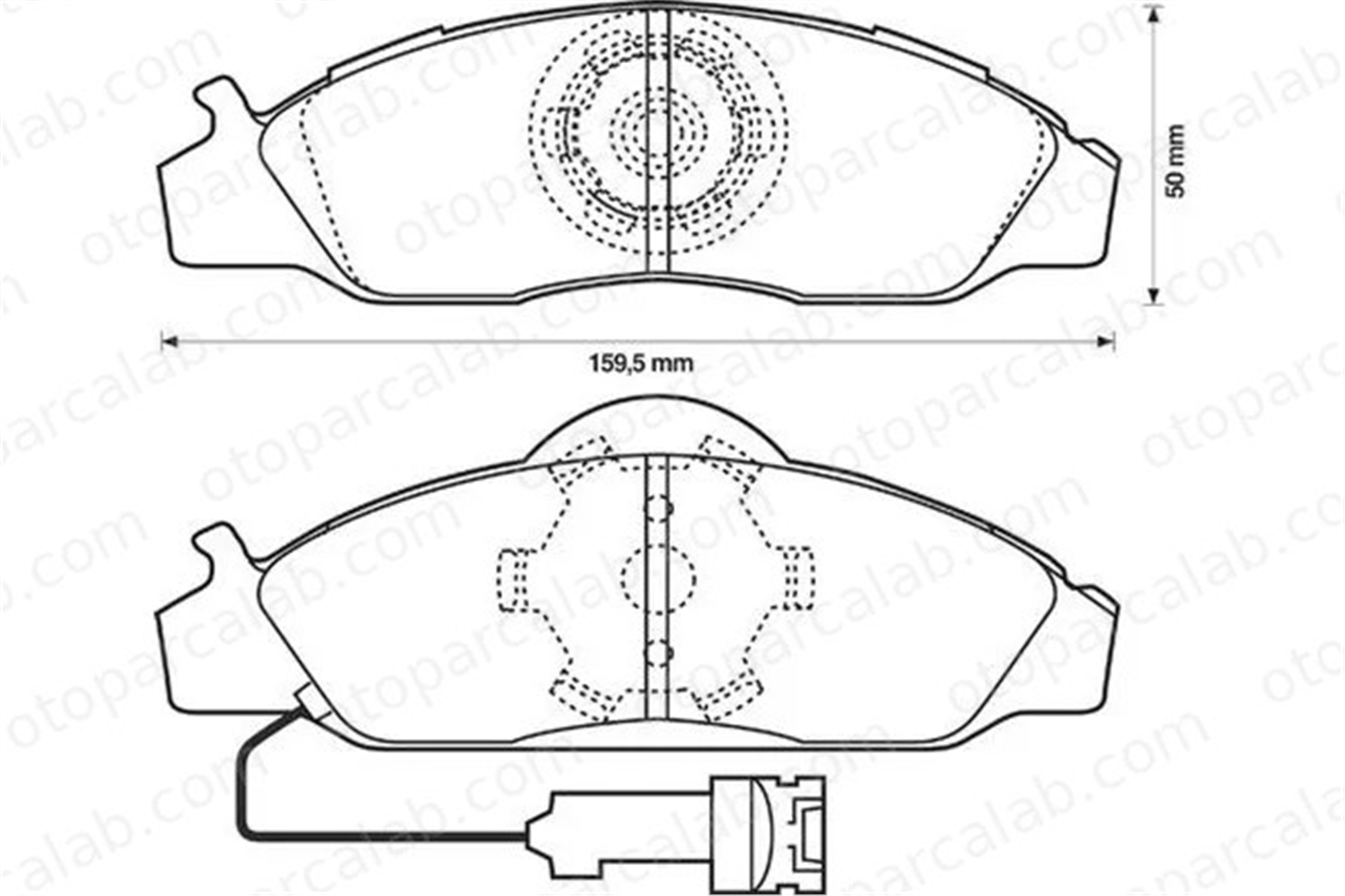 MGA 55448 Fren Disk Balata Ön SSANGYONG KORANDO MUSSO 4813005100 4811105100
