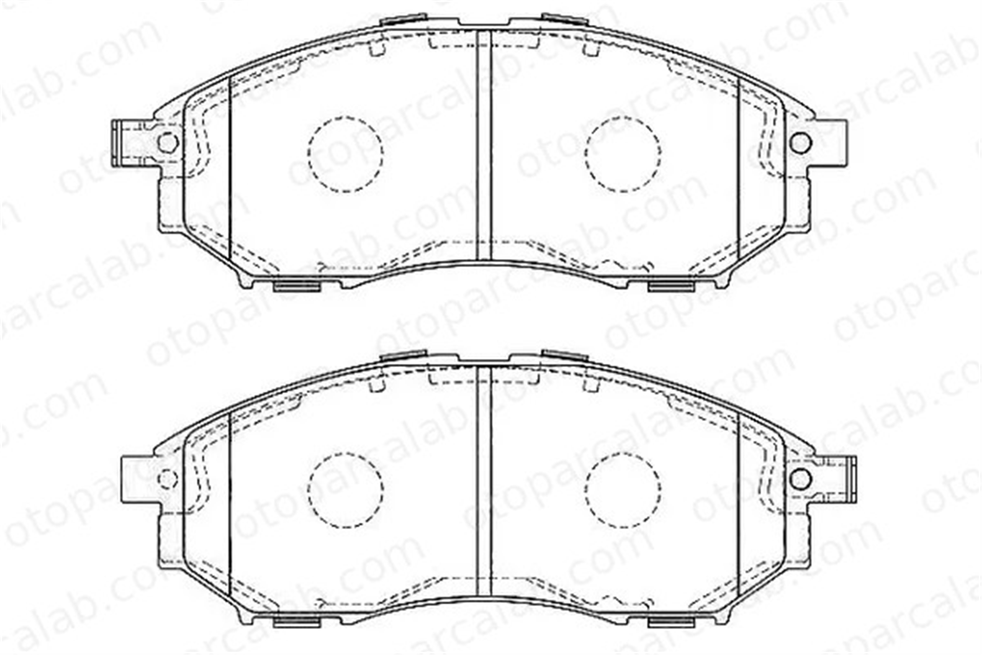 MGA 55461 Fren Disk Balata Ön NISSAN PATHFINDER III NP300 NAVARA 410600023R 41060AR090