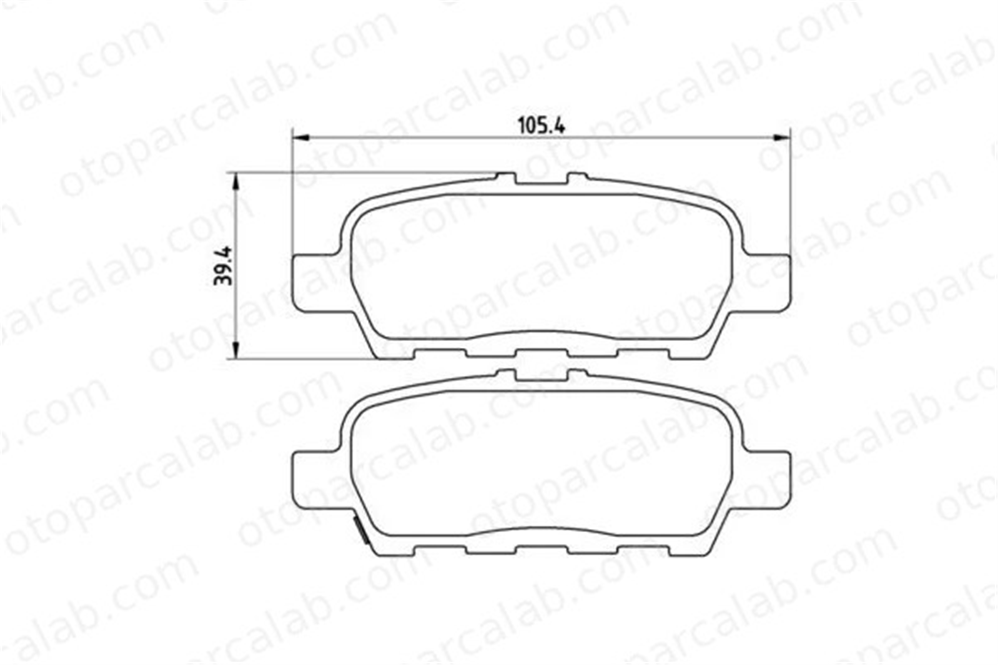 MGA 55468 Fren Disk Balata Arka NISSAN JUKE QASHQAI / QASHQAI +2 I D4M609N00B 44060AM485