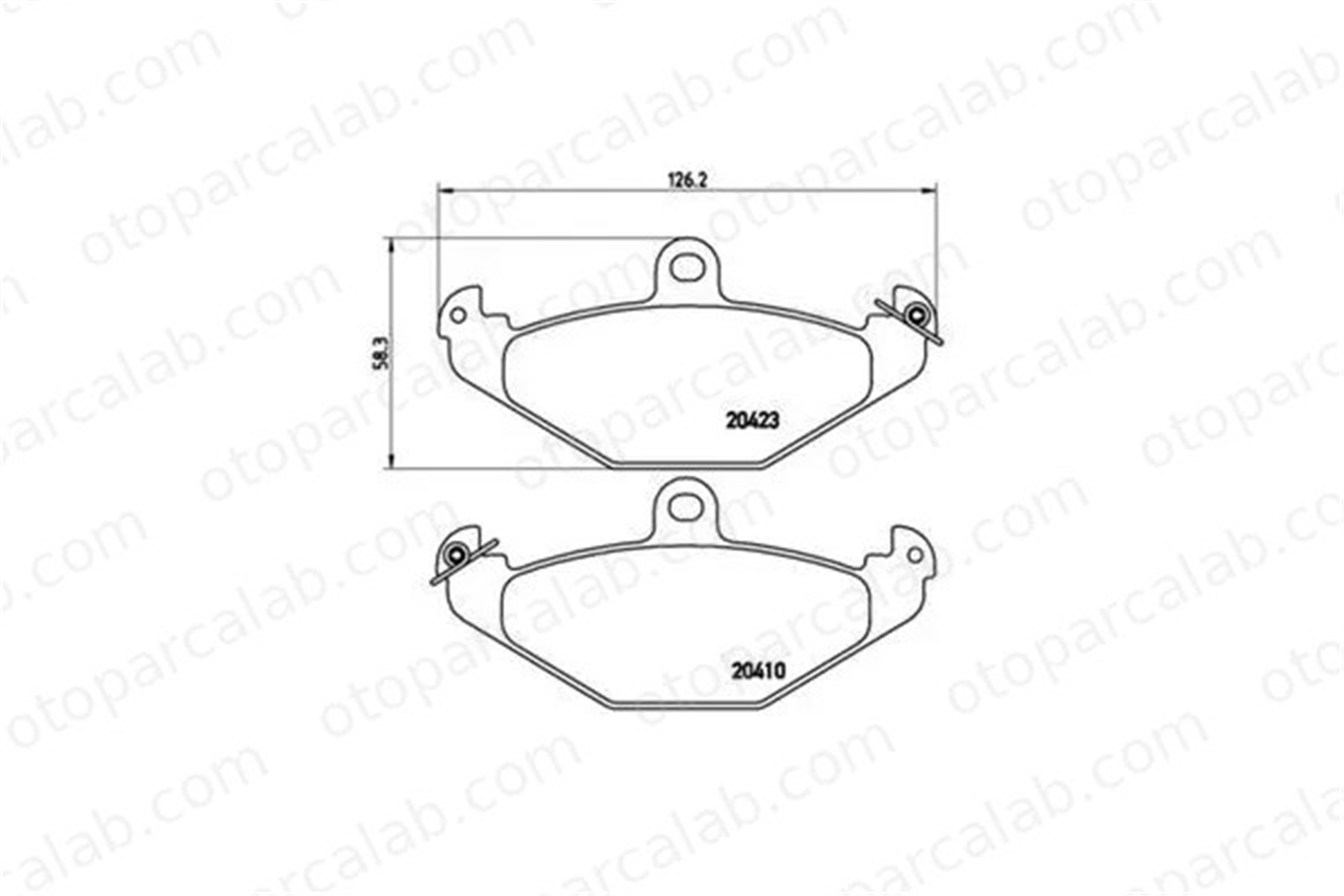 MGA 55574 Fren Disk Balata Arka RENAULT LAGUNA I Grandtour SAFRANE I 7701203726 4762999