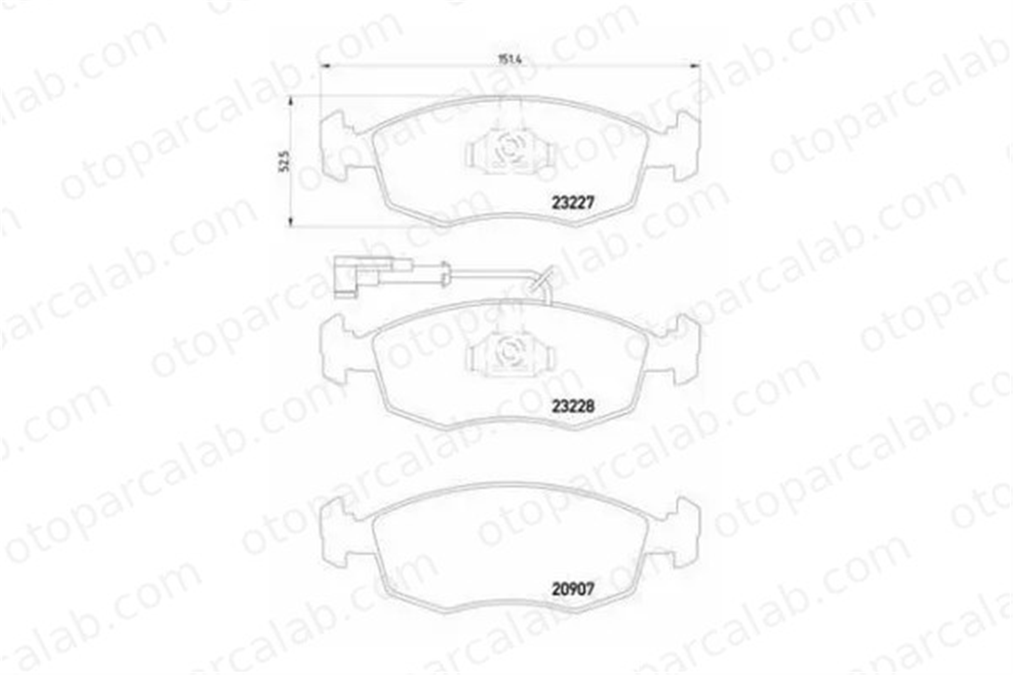 MGA 55576 Fren Disk Balata Ön FIAT PALIO PALIO Weekend 9947954 71738151