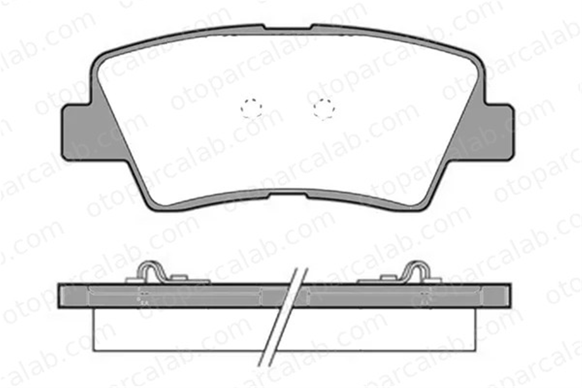 MGA 55616 Fren Disk Balata Arka HYUNDAI i30 i30 Station wagon 58302A6A20 58101K4A10
