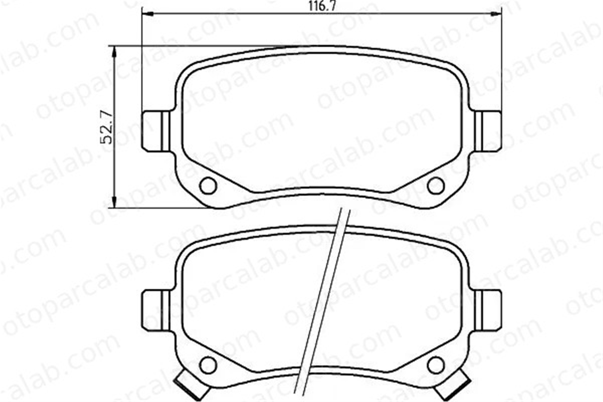 MGA 55630 Fren Disk Balata Arka DODGE JOURNEY FIAT FREEMONT K68029887AA 7B0698451C