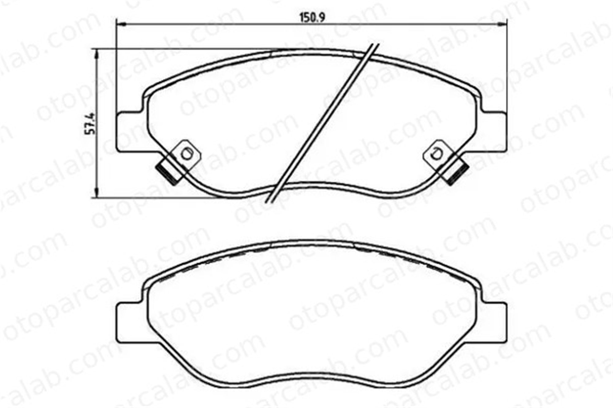 MGA 55662 Fren Disk Balata Ön FIAT TIPO Station wagon TIPO Hatchback 77367923 77361166