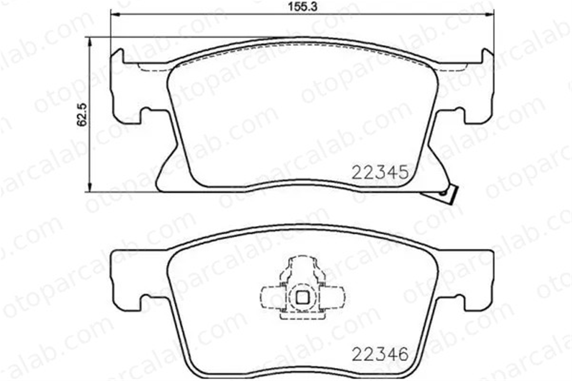 MGA 55666 Fren Disk Balata Ön OPEL ASTRA K ASTRA K Sports Tourer 13478301 95526567