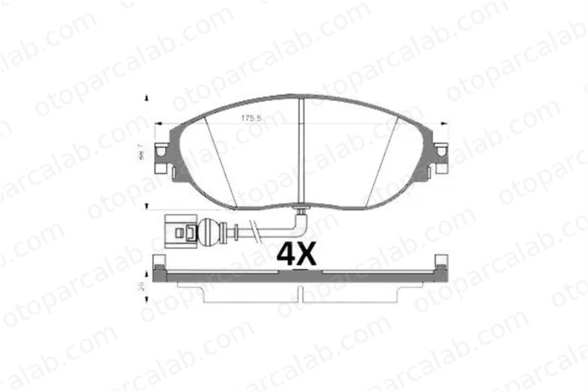 MGA 55667 Fren Disk Balata Ön SEAT ALHAMBRA VW SHARAN 7N0698151E 3C0698151E
