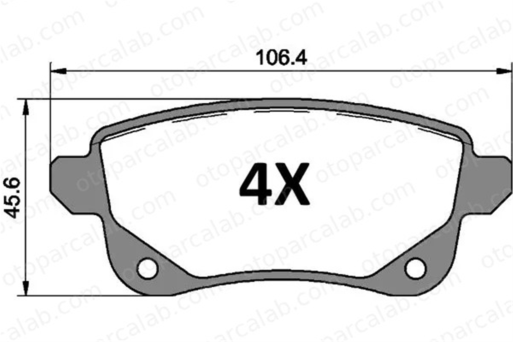 MGA 55670 Fren Disk Balata Arka RENAULT MEGANE IV Hatchback MEGANE IV Grandtour 440608235R 4406000Q3C