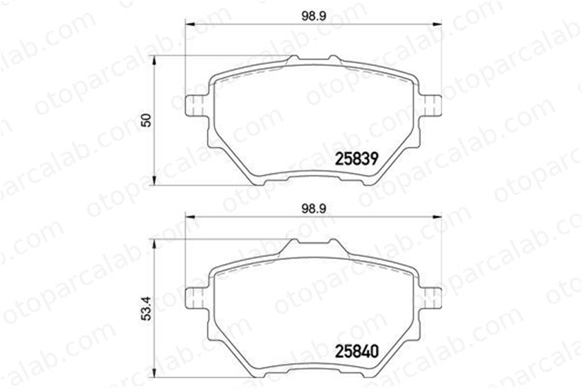 MGA 55695 Fren Disk Balata Arka PEUGEOT 3008 SUV 308 II 1609000680 1617535380