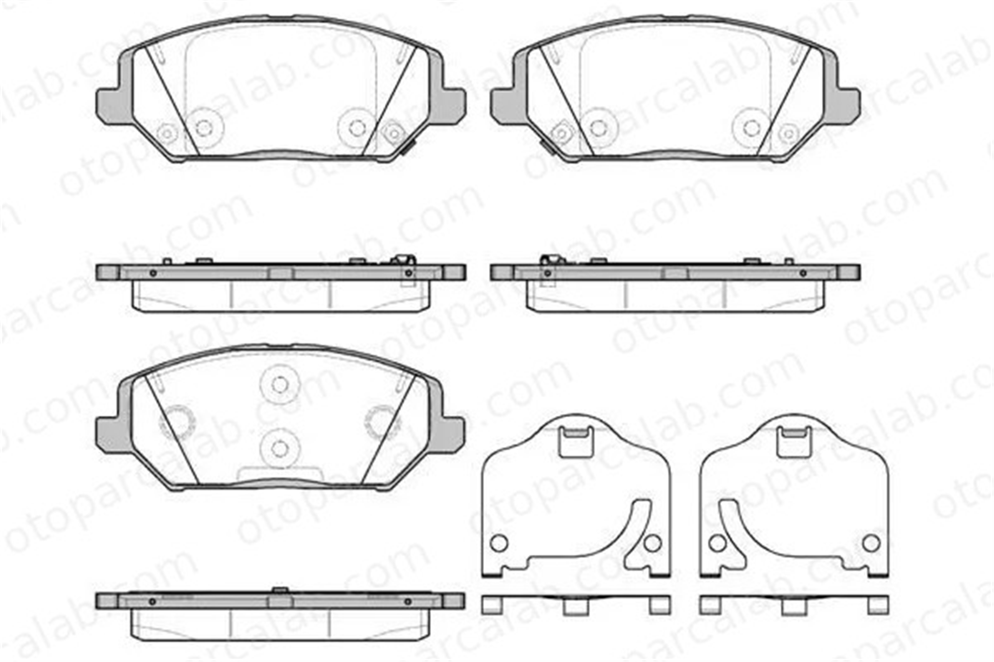 MGA 55702 Fren Disk Balata Ön HYUNDAI i30 i30 Station wagon 58101G4A10 58101G4A00