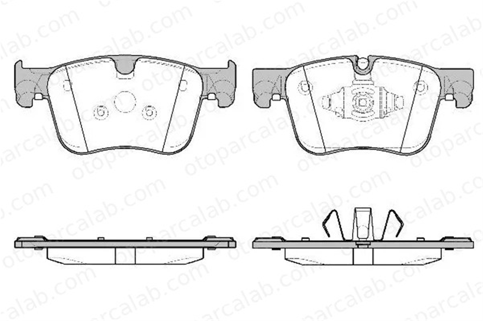 MGA 55707 Fren Disk Balata Ön PEUGEOT 3008 SUV 5008 II 1623162380 1636925480