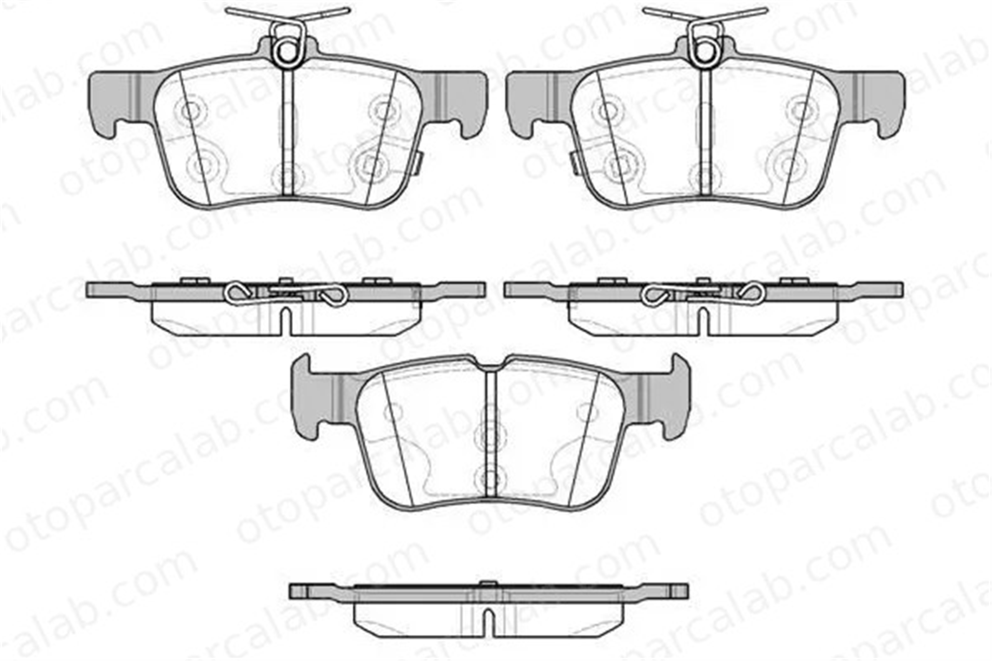 MGA 55725 Fren Disk Balata Arka FORD FOCUS IV FOCUS IV Turnier KTJX612M007AED 2209329