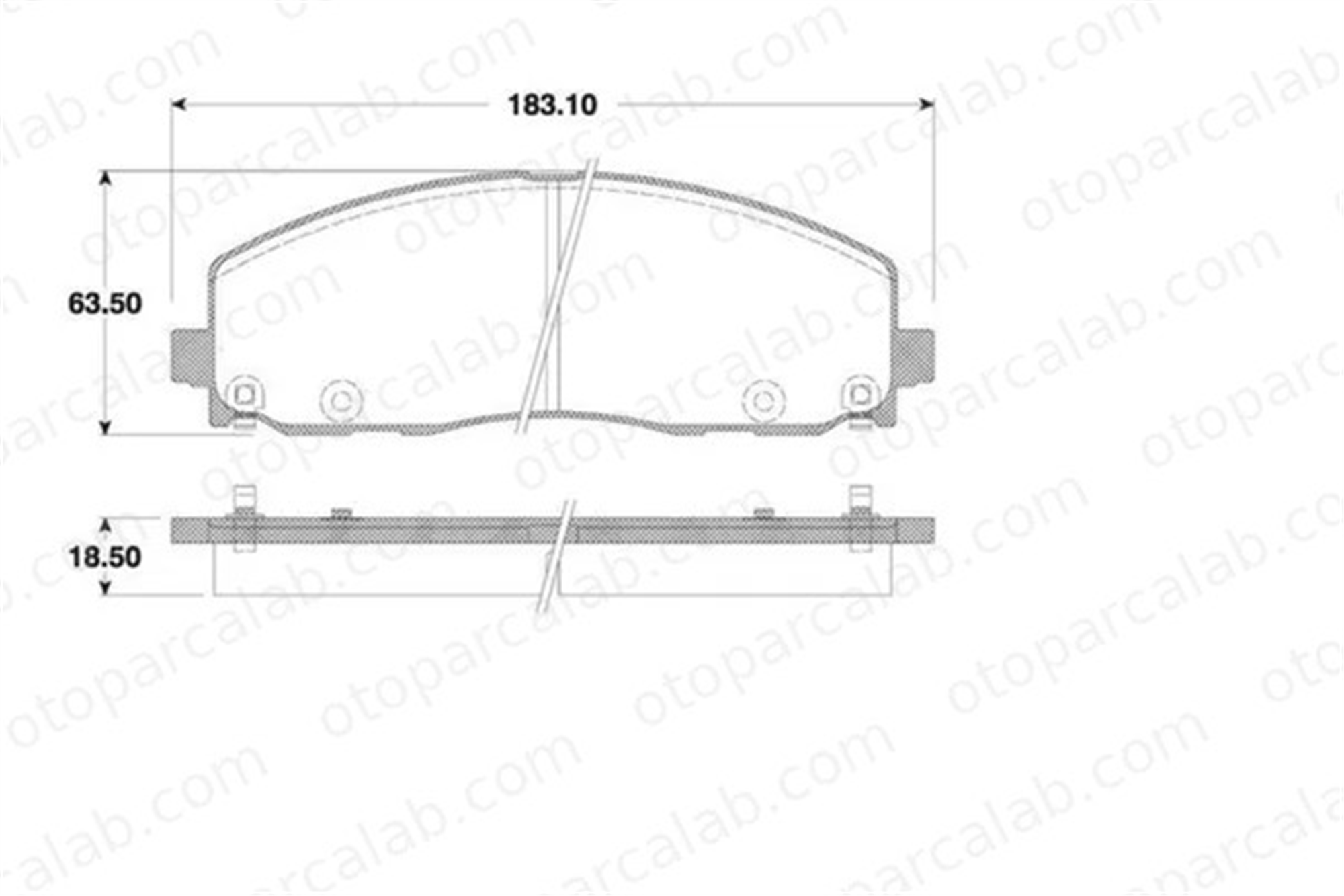 MGA 55727 Fren Disk Balata Ön FIAT FREEMONT CHRYSLER GRAND VOYAGER V K68144163AA 168144163AB