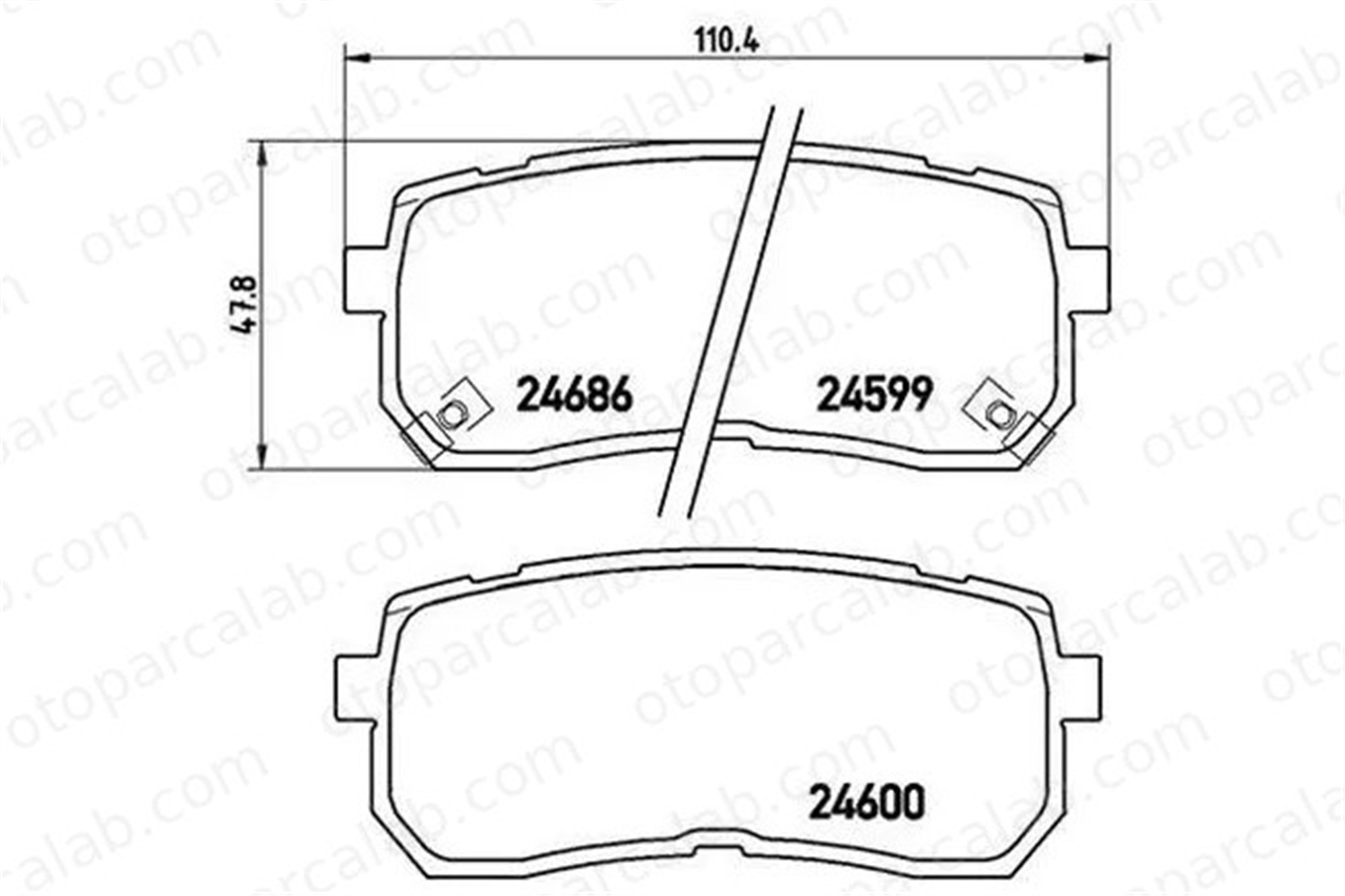MGA 55737 Fren Disk Balata Arka KIA SORENTO III CARNIVAL / GRAND CARNIVAL III 58302C5A00 58302A9A00