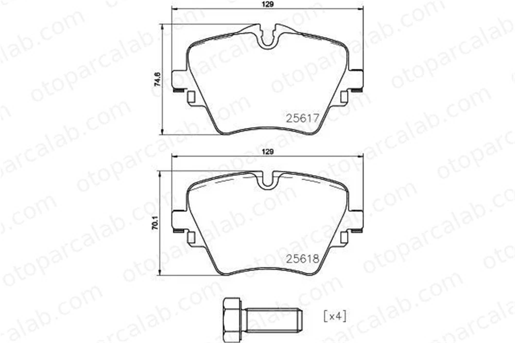MGA 55768 Fren Disk Balata Ön BMW X2 X1 34116890553 34106860019