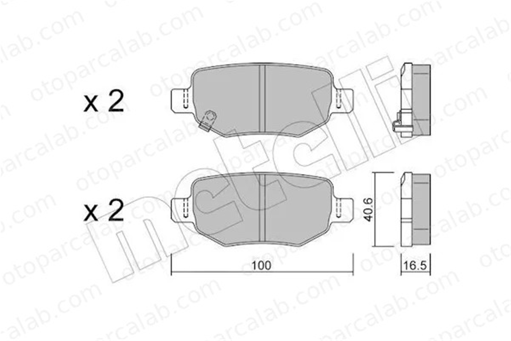 MGA 55794 Fren Disk Balata Arka CHERY A3 Hatchback A3 Sedan 110107 33020