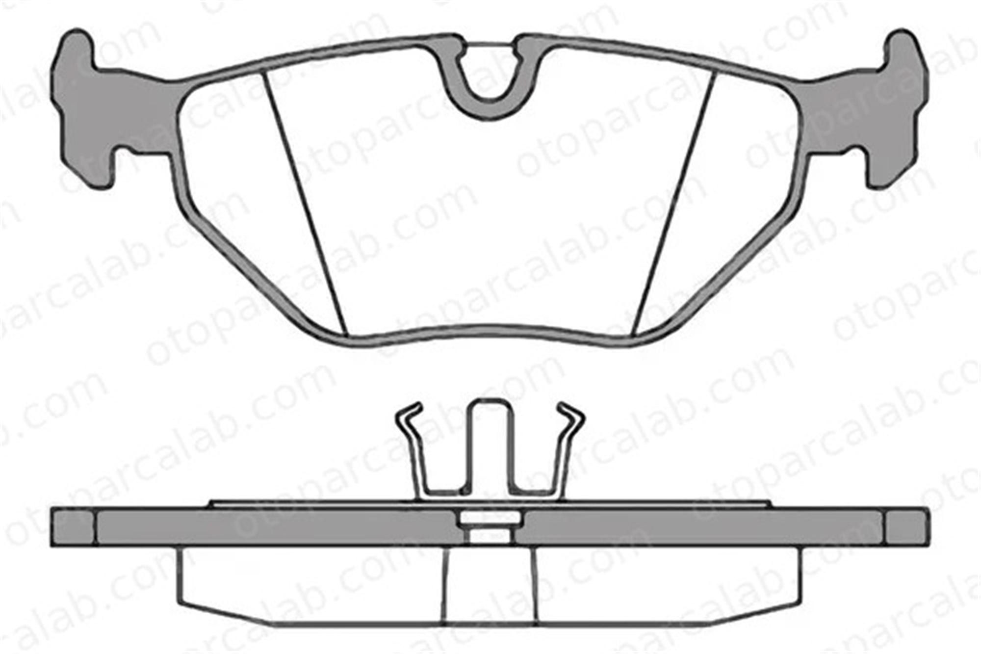 MGA 56205 Fren Disk Balata Arka BMW 5 5 Touring 34211158266 34211157044