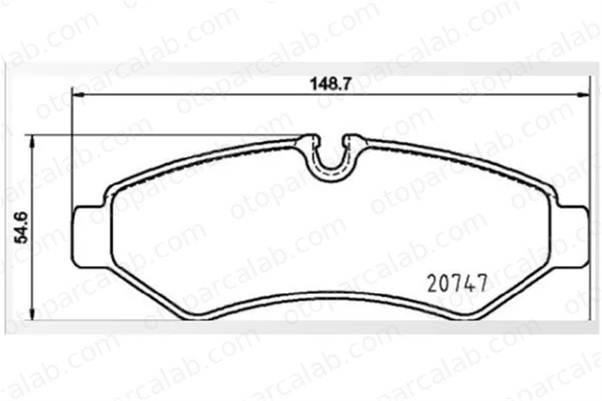 MGA 56334 Fren Disk Balata Arka MERCEDES-BENZ SPRINTER 3,5-t Panelvan/Van SPRINTER 3,5-t Platform şasi 9104235600 9074208101