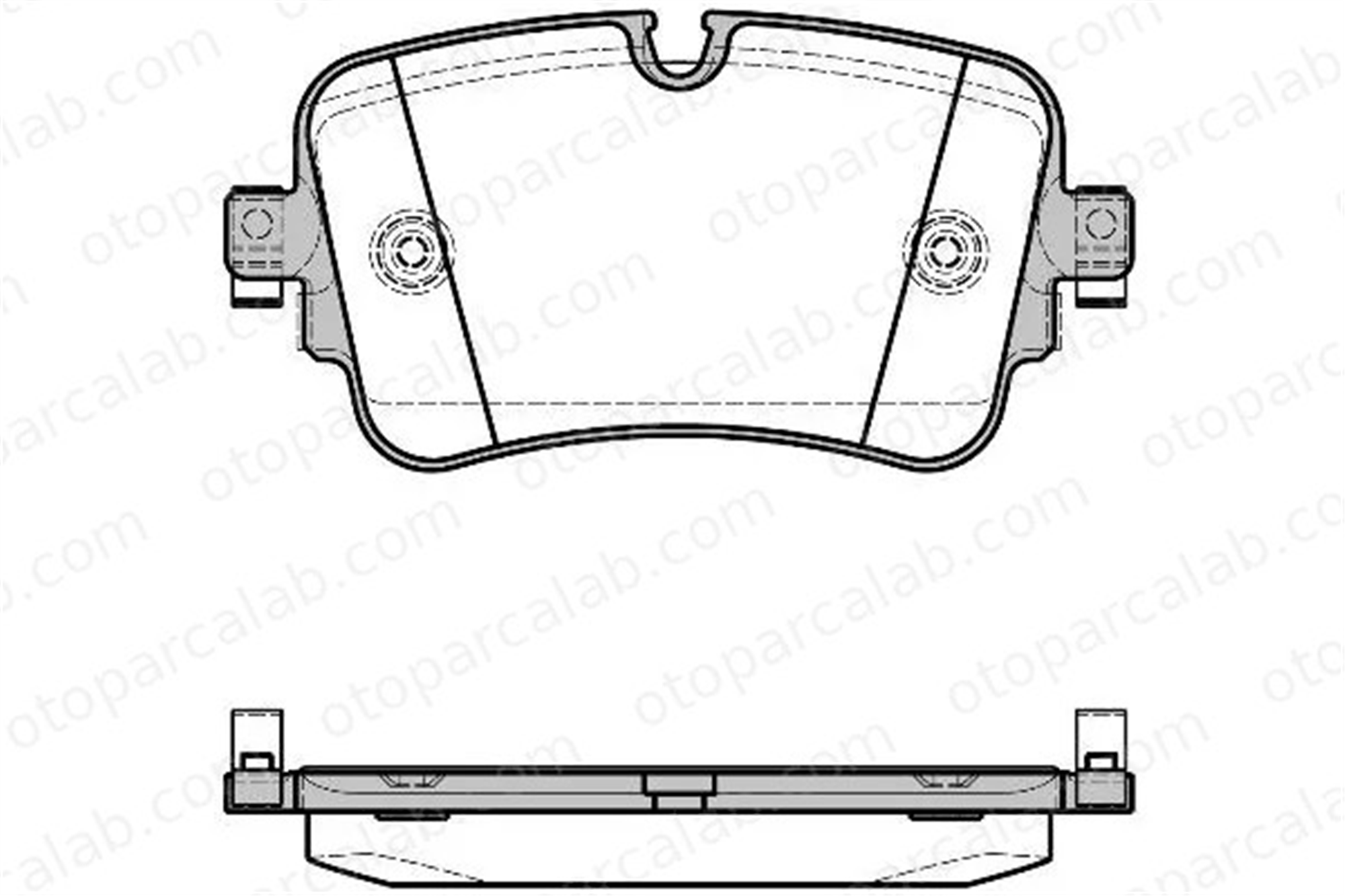 MGA 56506 Fren Disk Balata Arka AUDI A8 D5 Q8 4M0698451F 4KE698451A