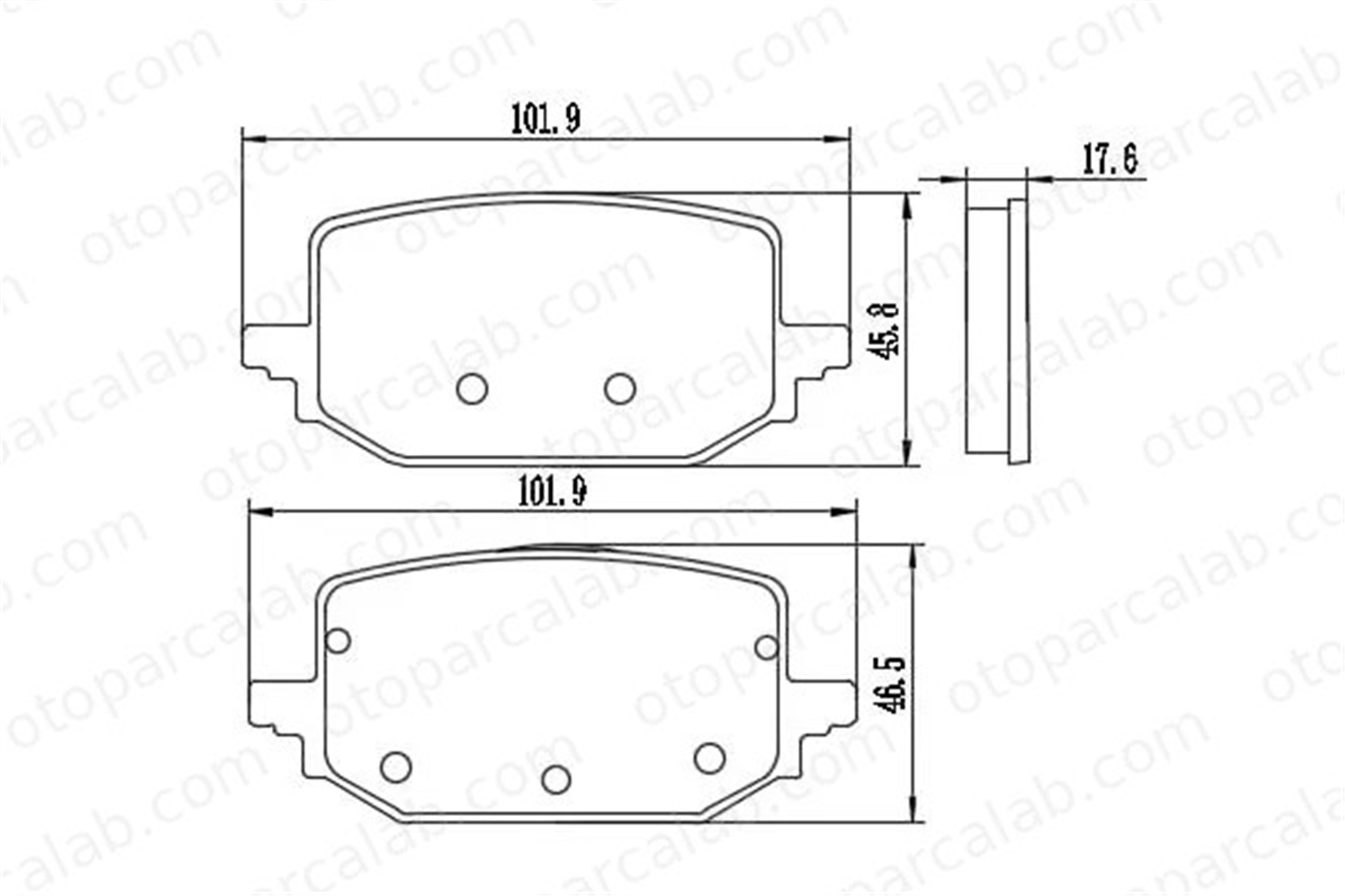 MGA 56603 Fren Disk Balata Arka FORD ESCORT I ESCORT II D40606RA0B 440601232R