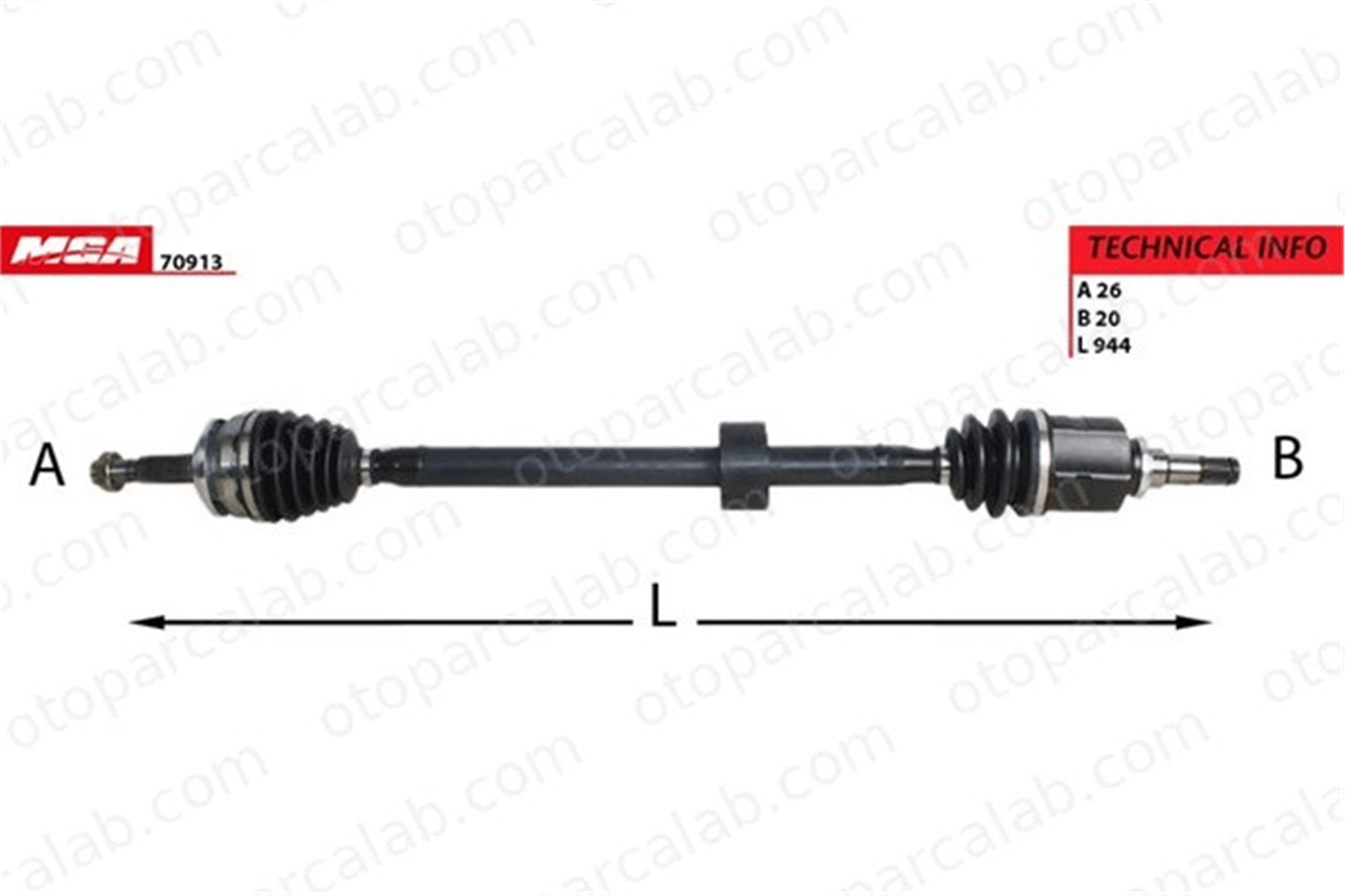 MGA 70913 Aks Komple Ön Sağ TOYOTA AURIS AURIS Station wagon 4341002830 4341002B50