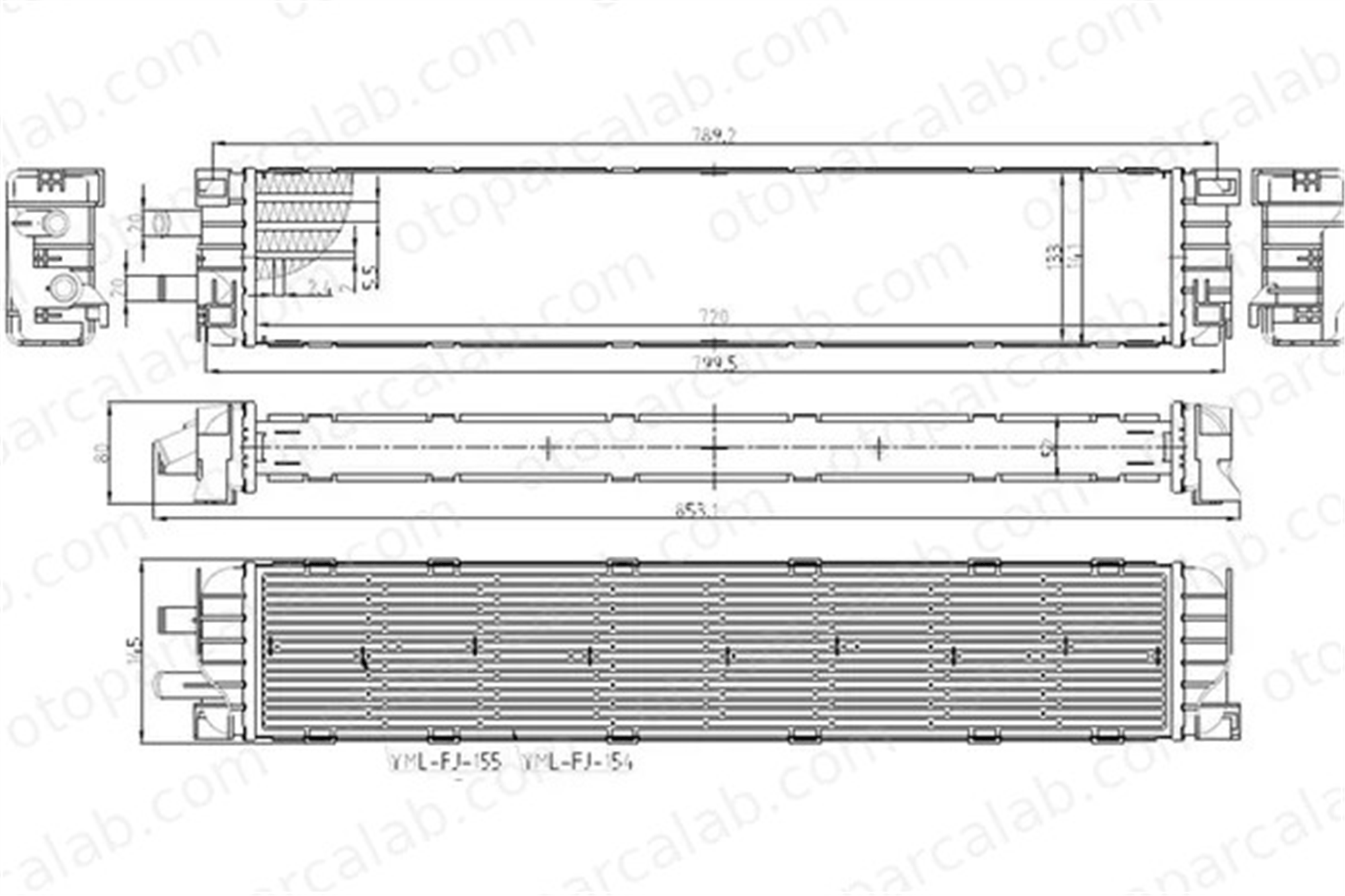MGA 80748 Turbo Radyatörü AUDI A4 B9 Avant A5 Sportback 8W0145804A