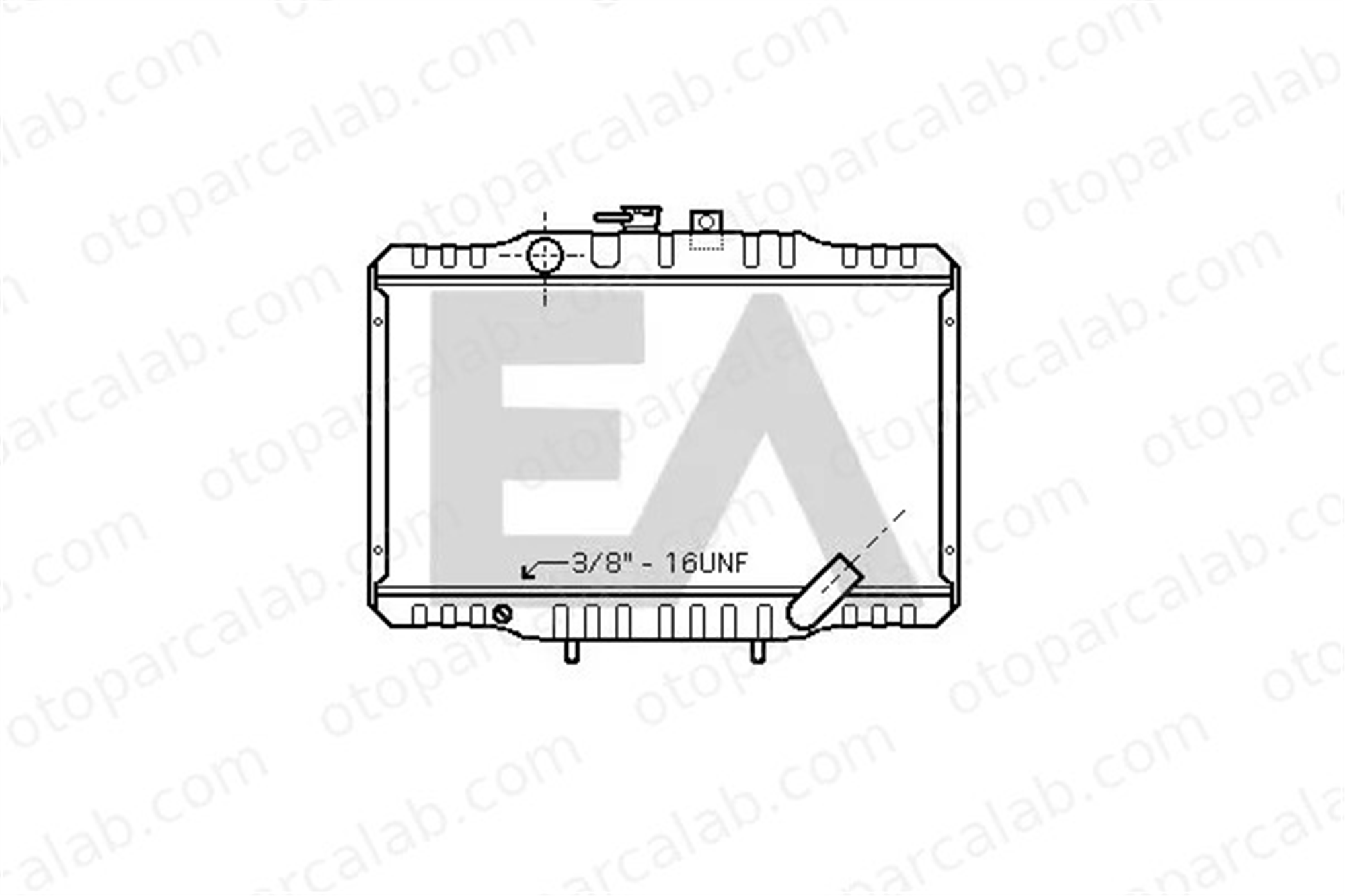 MGA 80939 Su Radyatörü MITSUBISHI L 300 III Minibüs/Otobüs HYUNDAI H100 Minibüs/Otobüs 2531043600 2530043000