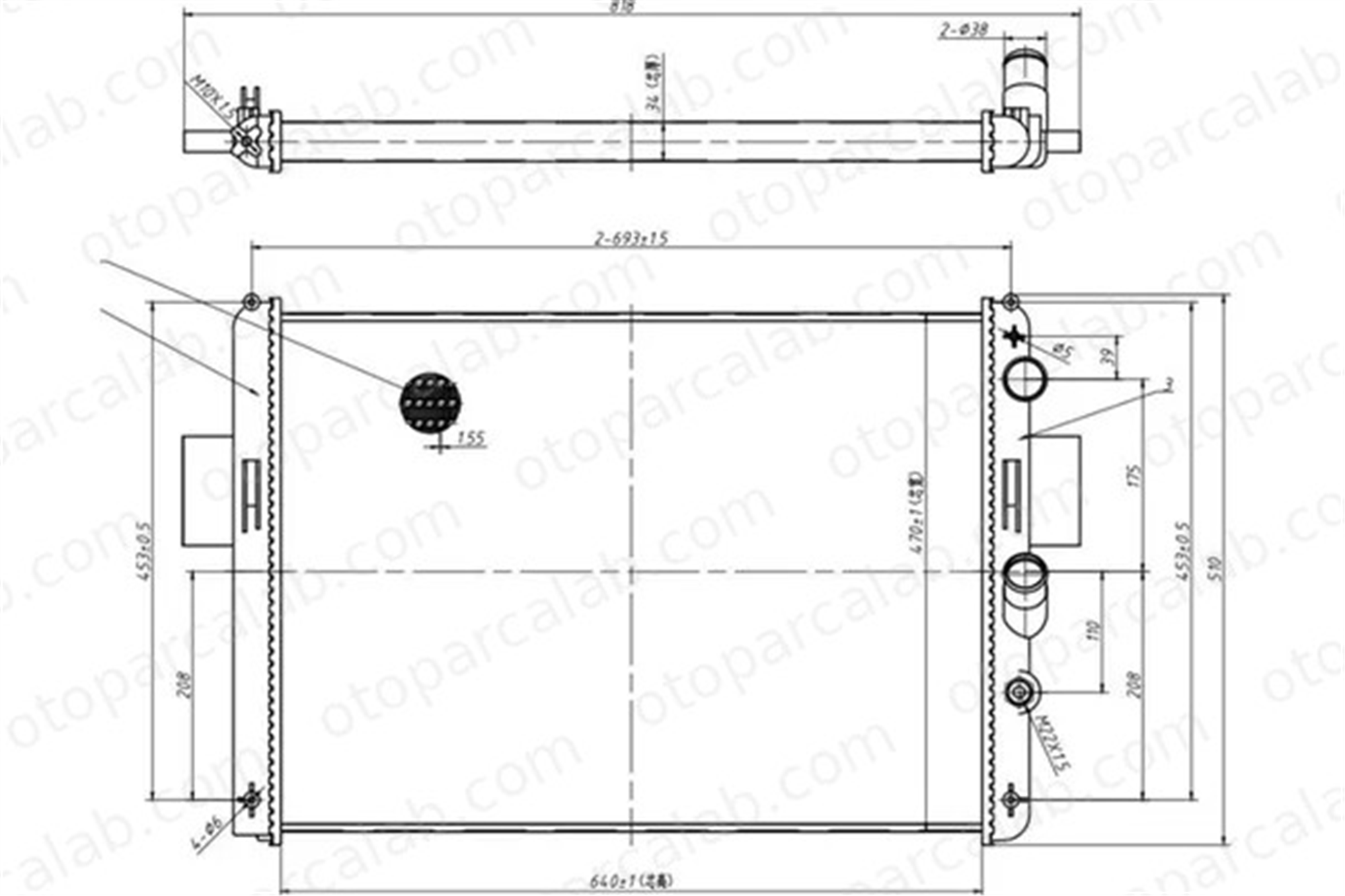 MGA 80989 Su Radyatörü FORD TRANSIT Panelvan/Van TRANSIT Platform şasi 1373156 1383317