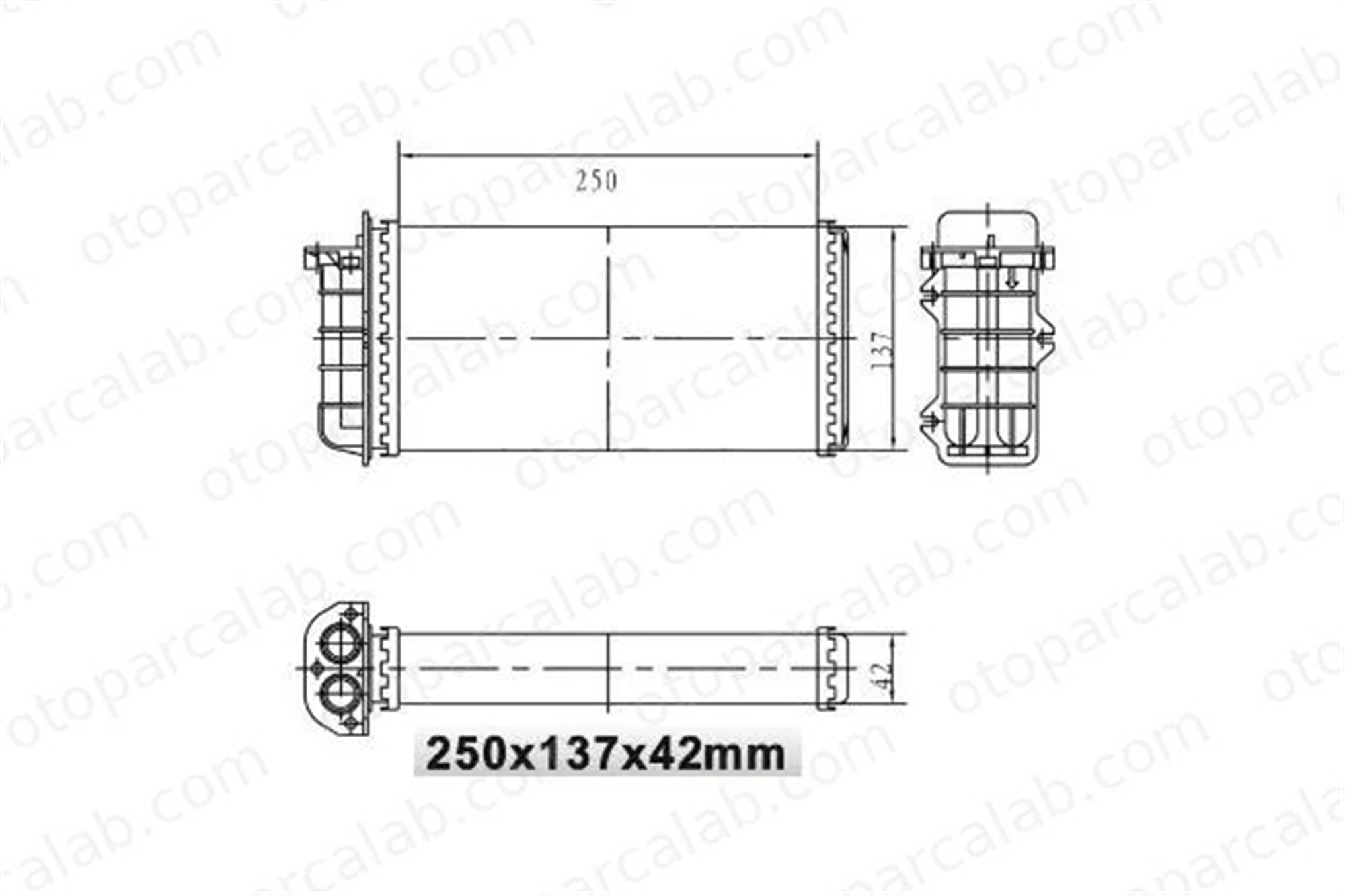 MGA 81102 Kalorifer Radyatörü FIAT MAREA BRAVO I 46721967 46722546