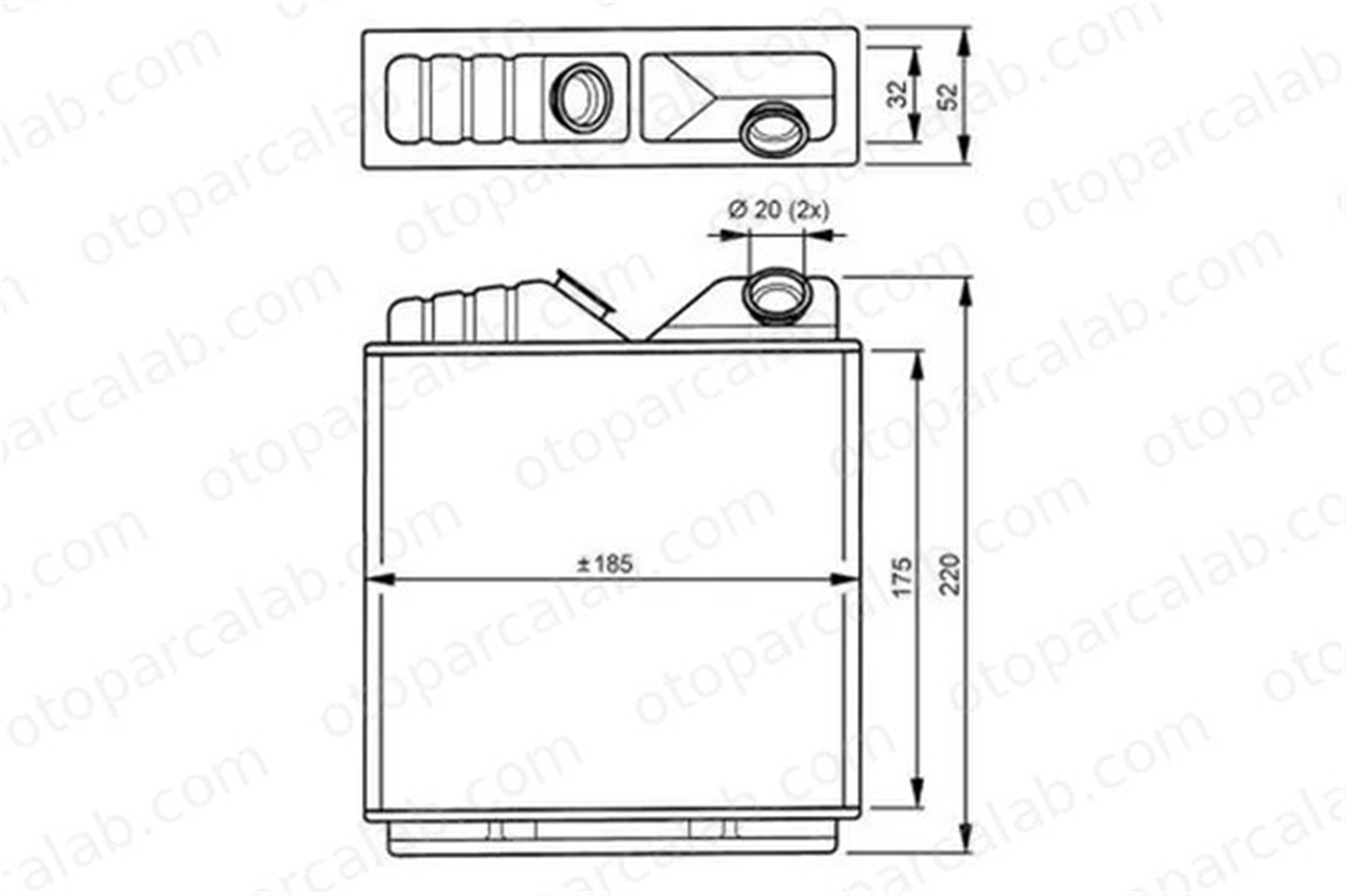 MGA 81124 Kalorifer Radyatörü OPEL VECTRA A Hatchback VECTRA A 1618004 52463008