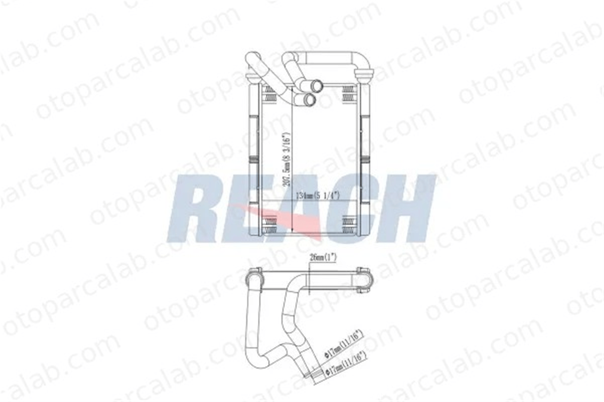 MGA 81184 Kalorifer Radyatörü TOYOTA YARIS VERSO YARIS 8710752010 871070D010