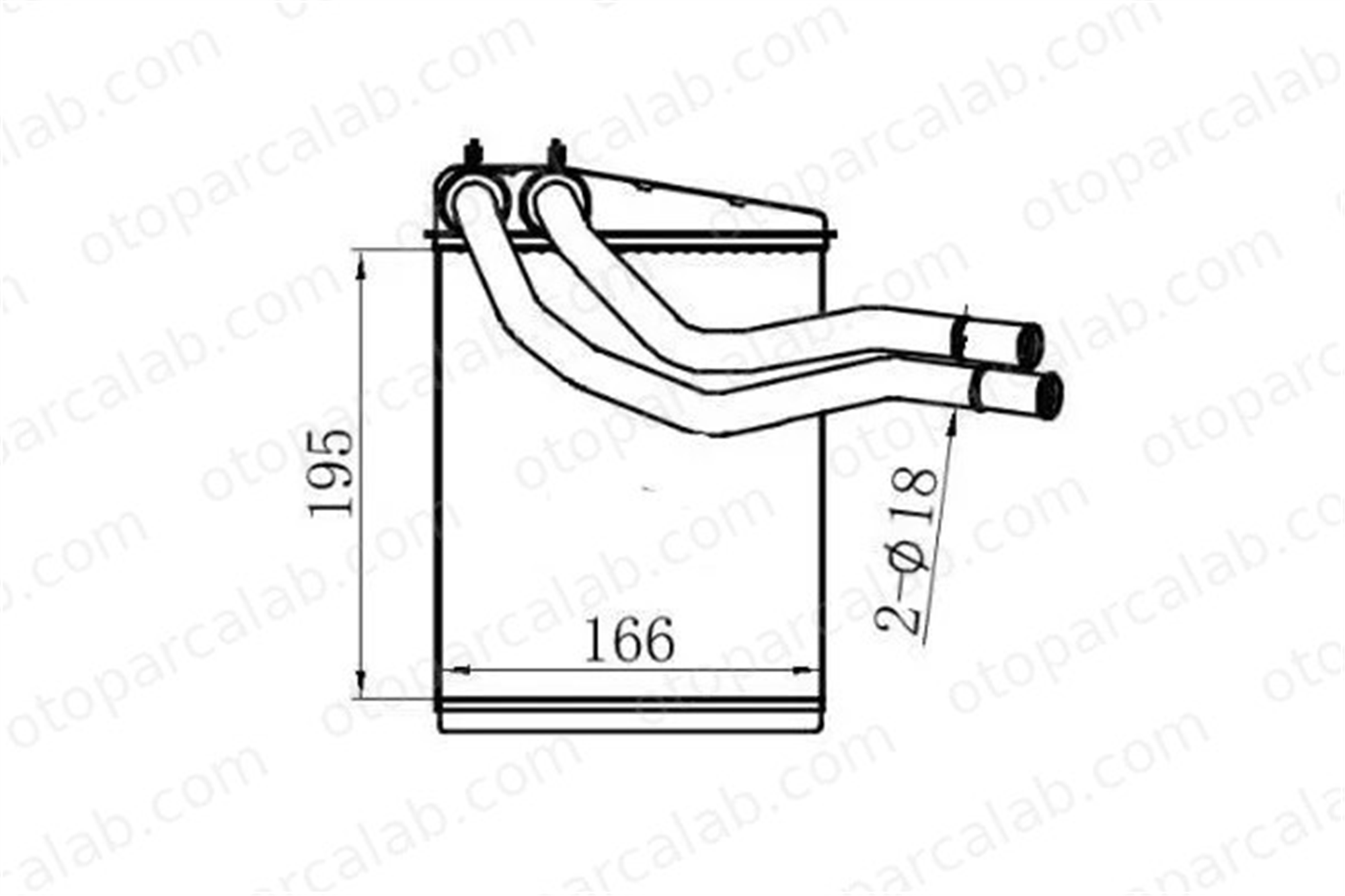 MGA 81226 Kalorifer Radyatörü MERCEDES-BENZ R-SERISI M-SERISI 1648300061