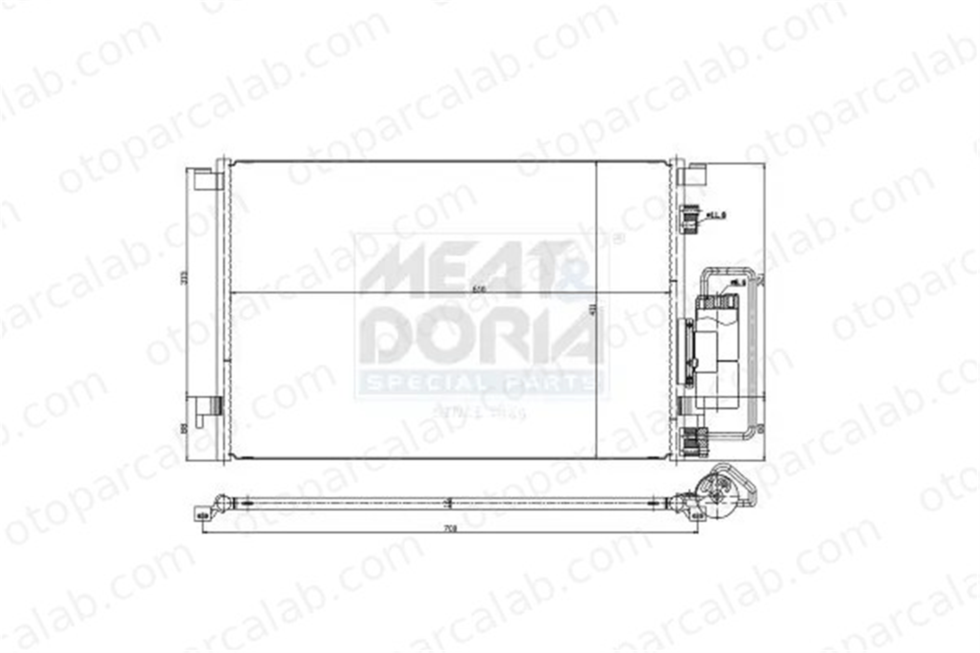 MGA 82145 Klima Radyatörü OPEL VECTRA C VECTRA C GTS 1850076 13101839