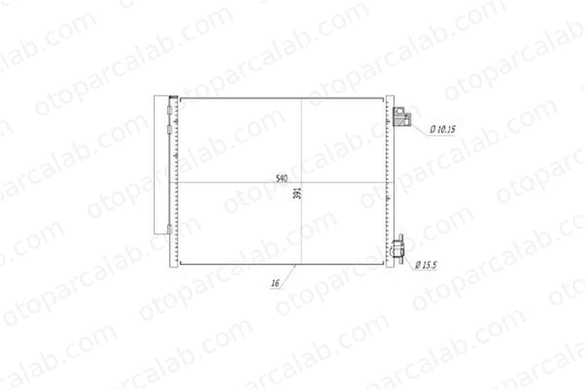 MGA 82241 Klima Radyatörü DACIA DUSTER LODGY 921006843R 8660003626