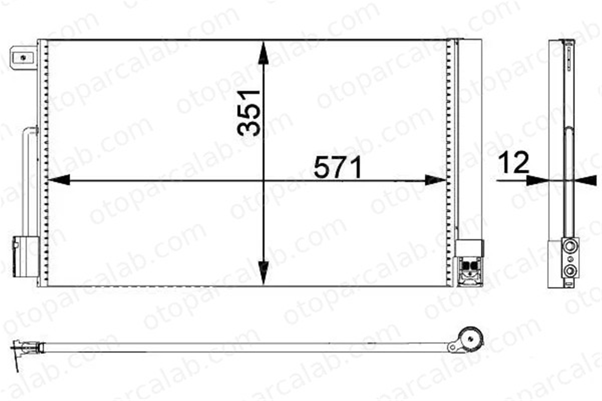 MGA 82300 Klima Radyatörü FIAT PUNTO EVO OPEL CORSA D 1626239780 13310103